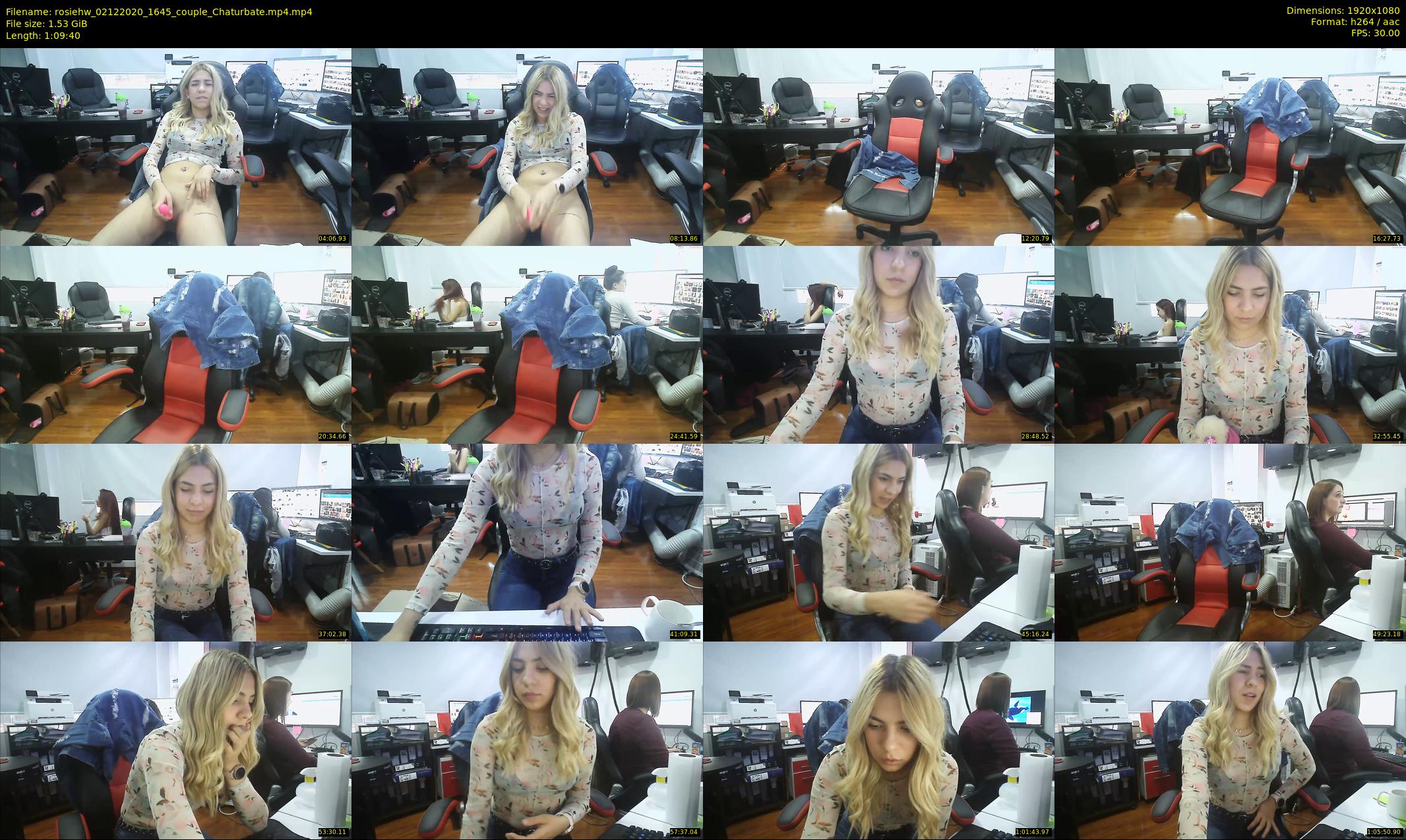 rosiehw — 70 minute Chaturbate couple cam show recording, 1080p, Dec 2, 2020