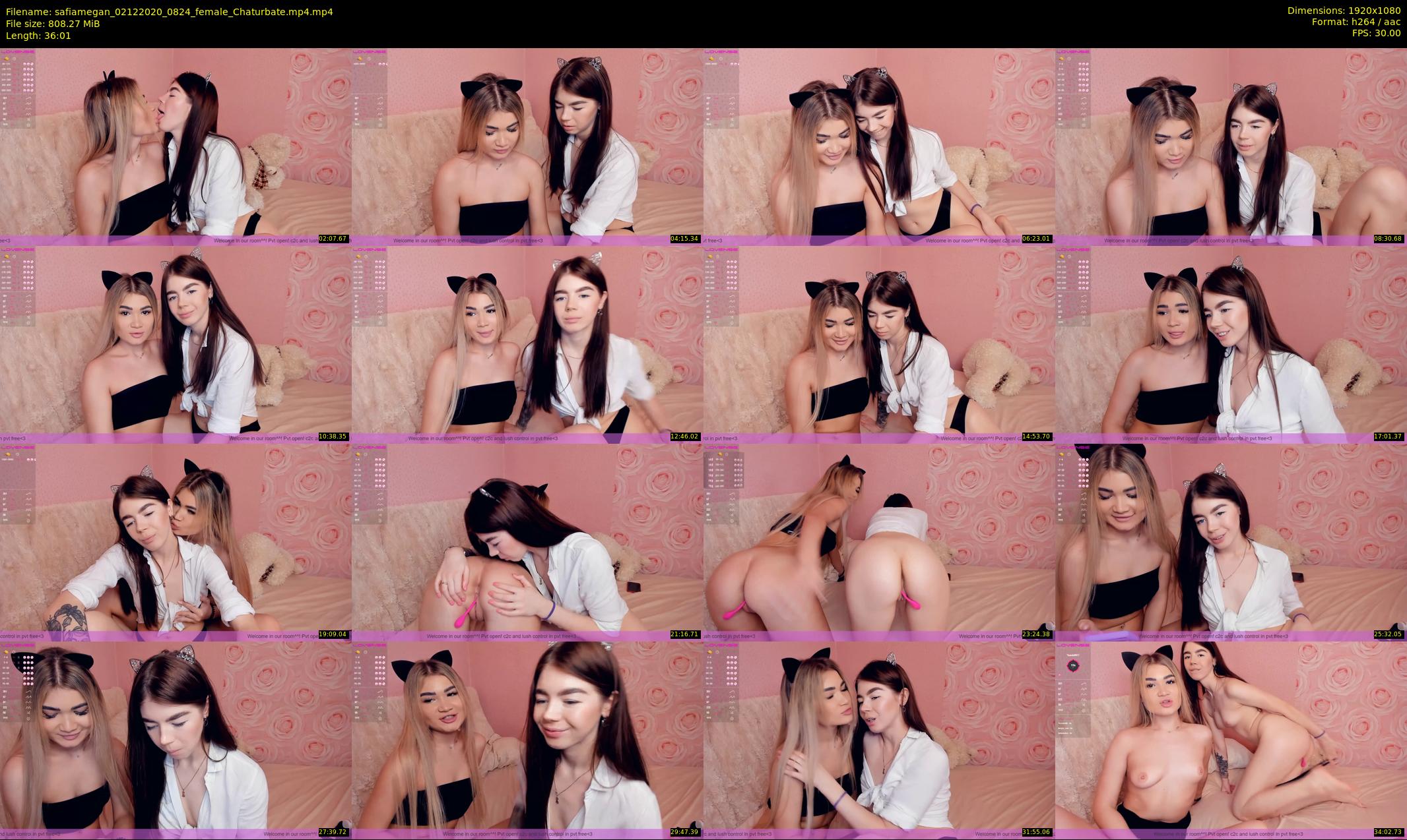 safiamegan — 37 minute Chaturbate couple cam show recording, 1080p, Dec 2, 2020