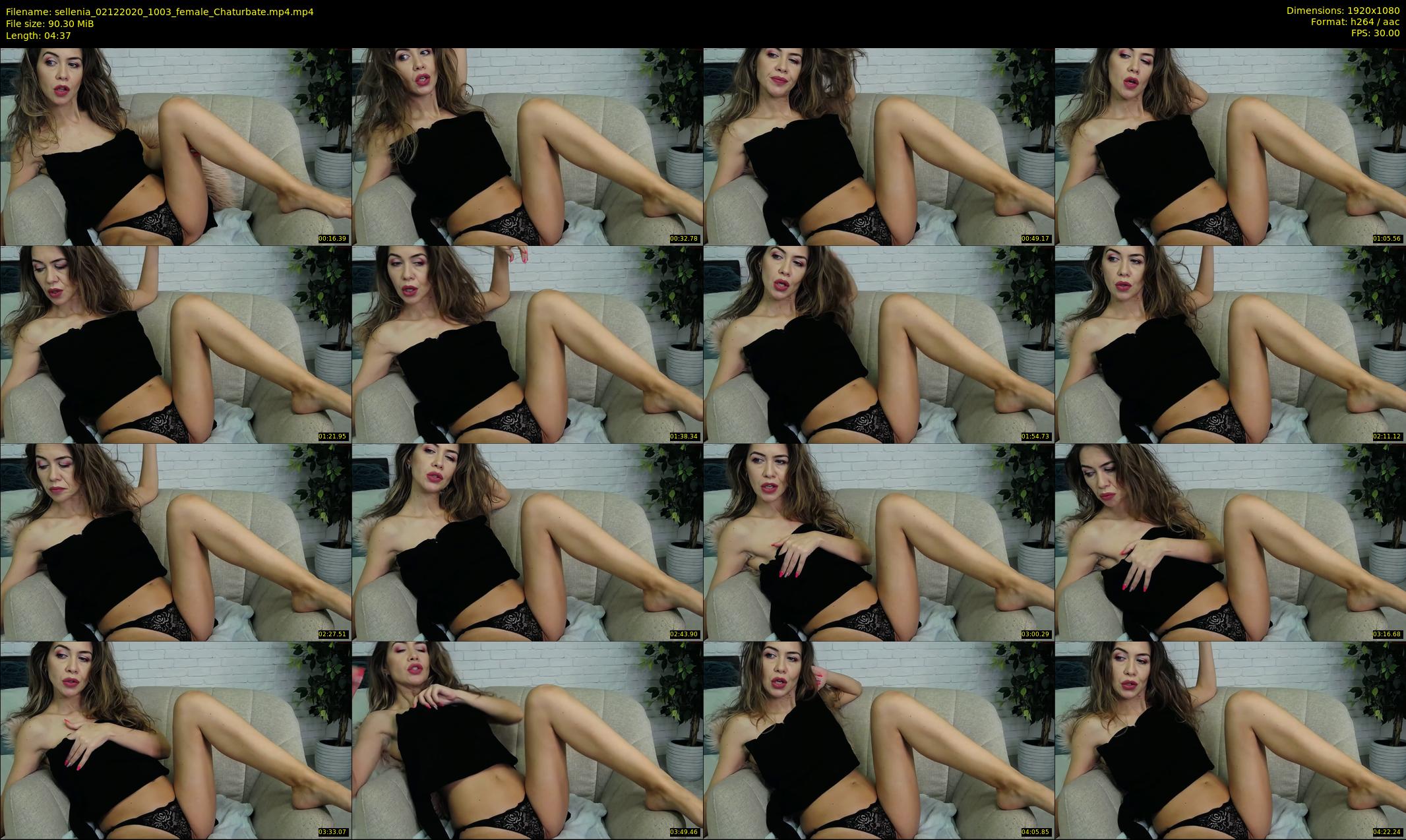 sellenia — 5 minute Chaturbate female cam show recording, 1080p, Dec 2, 2020