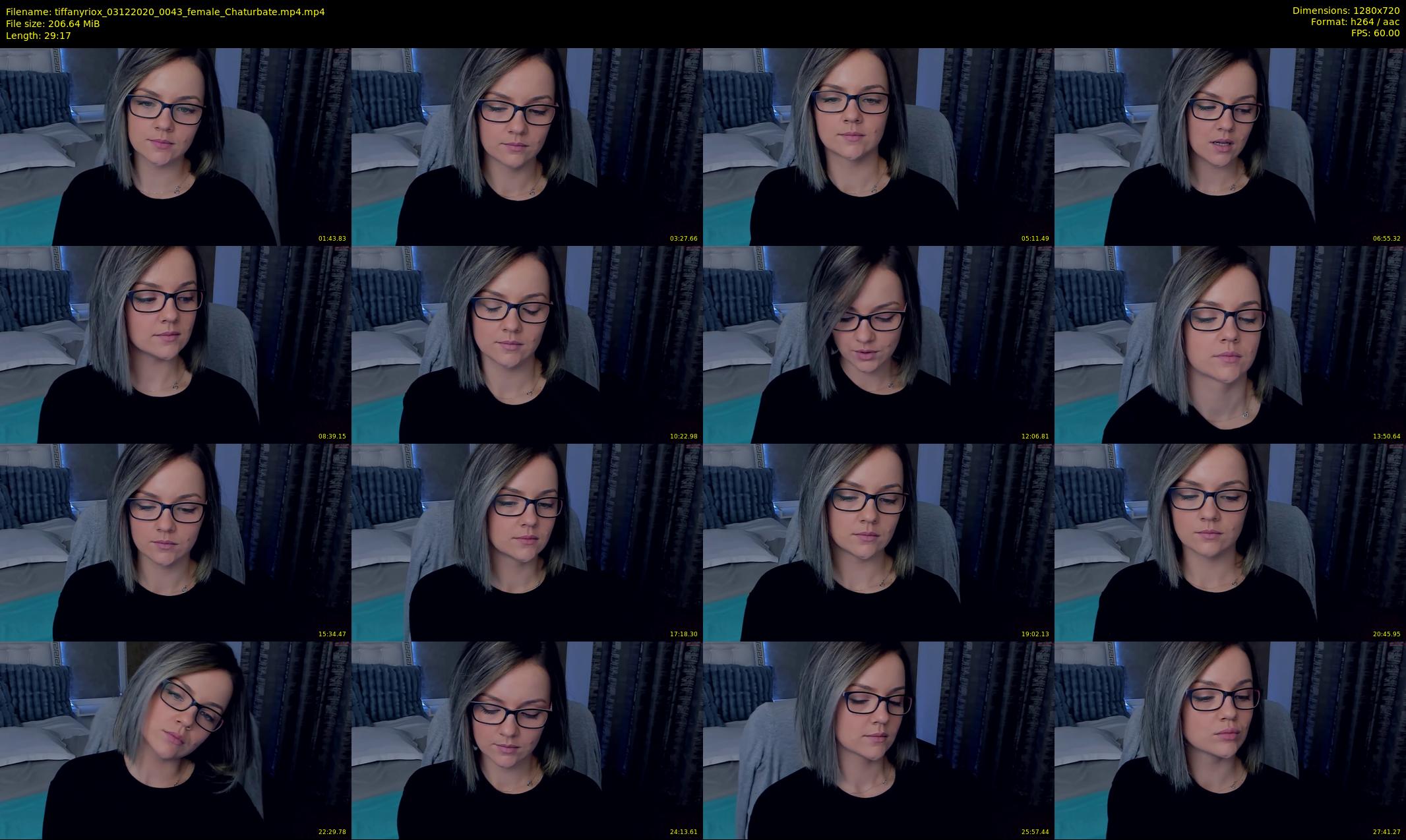 tiffanyriox — 30 minute Chaturbate female cam show recording, 720p, Dec 3, 2020