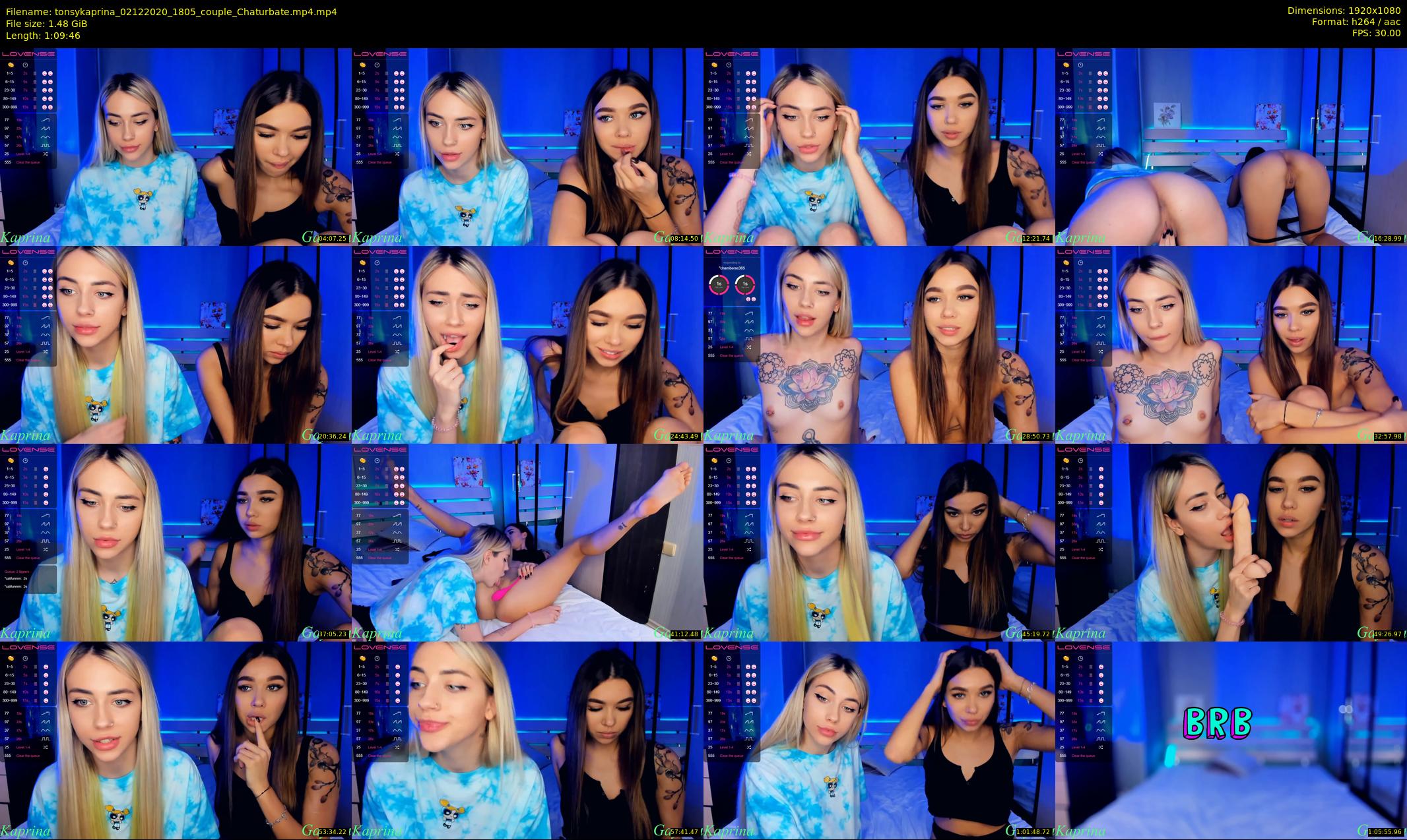 tonsykaprina — 70 minute Chaturbate couple cam show recording, 1080p, Dec 2, 2020