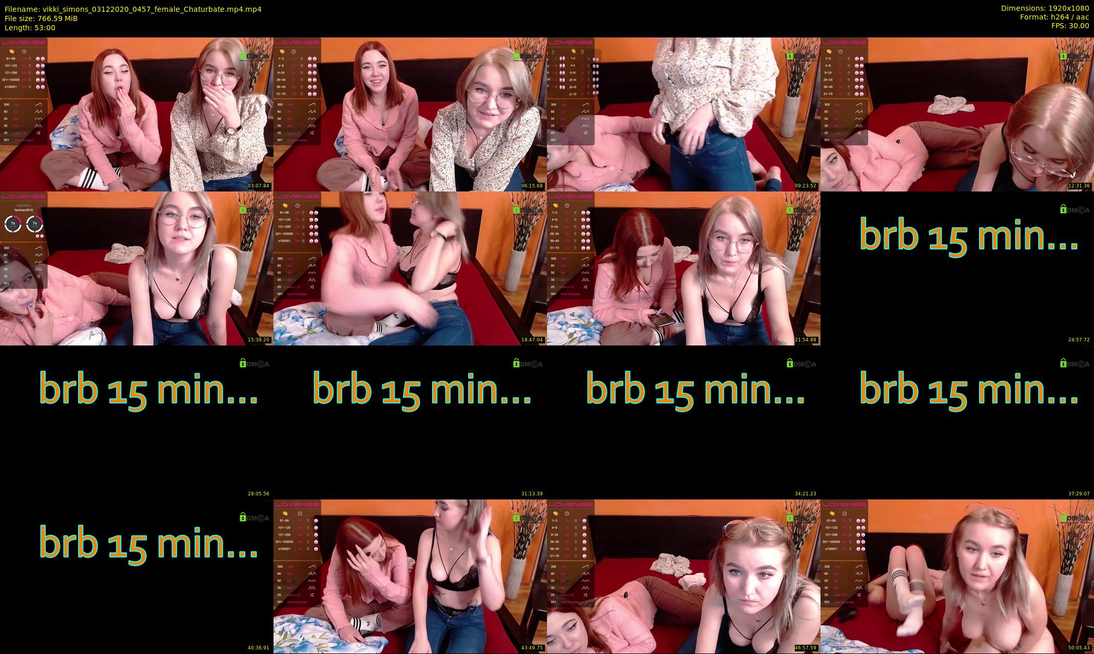 vikki_simons — 53 minute Chaturbate couple cam show recording, 1080p, Dec 3, 2020
