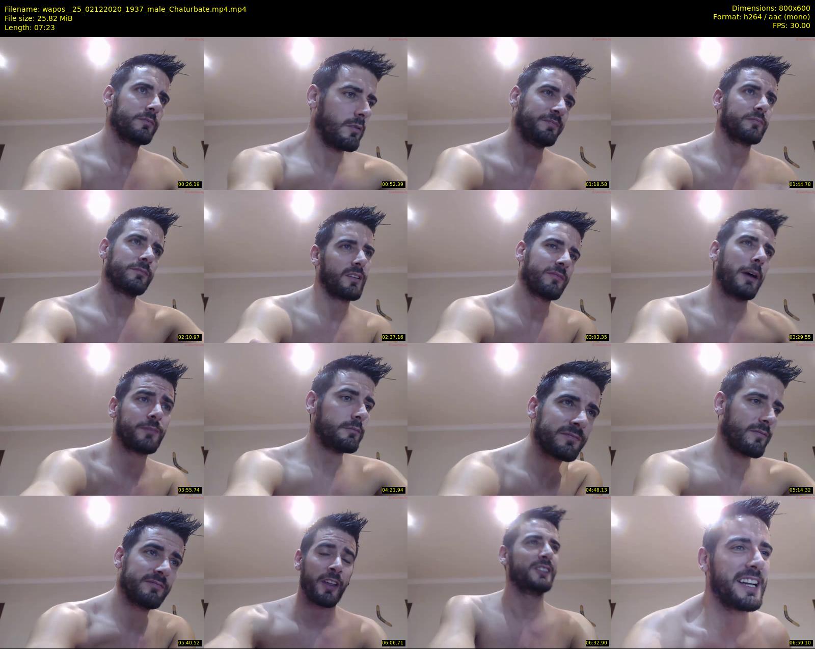 wapos__25 — 8 minute Chaturbate male cam show recording, 480p, Dec 2, 2020