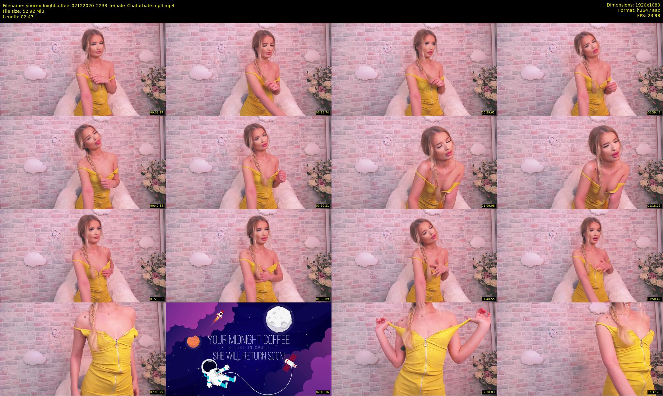 yourmidnightcoffee — 3 minute Chaturbate female cam show recording, 1080p, Dec 2, 2020