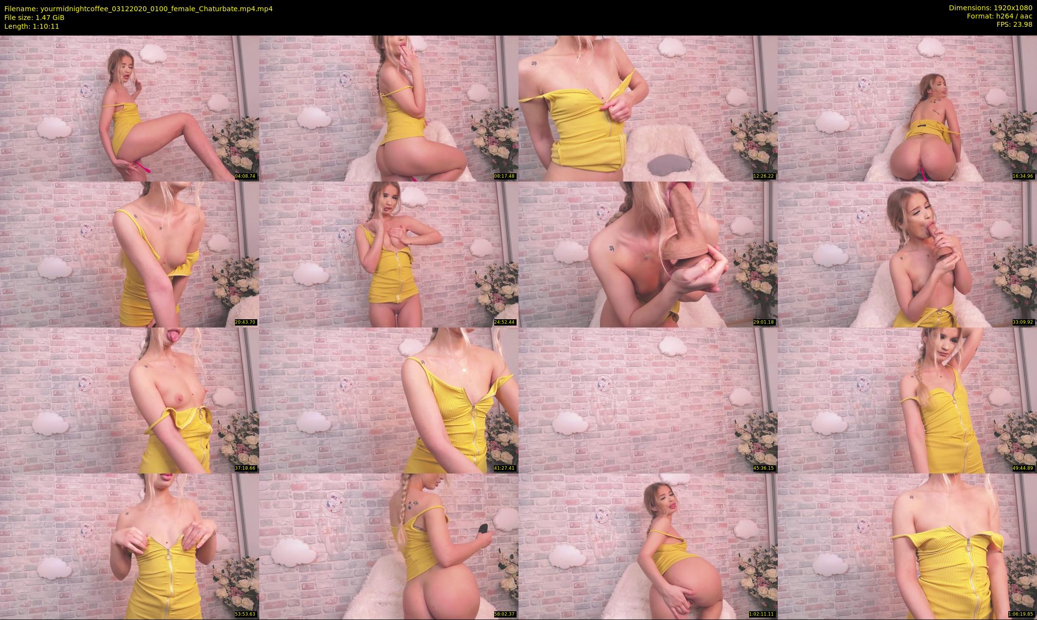 yourmidnightcoffee — 71 minute Chaturbate female cam show recording, 1080p, Dec 3, 2020