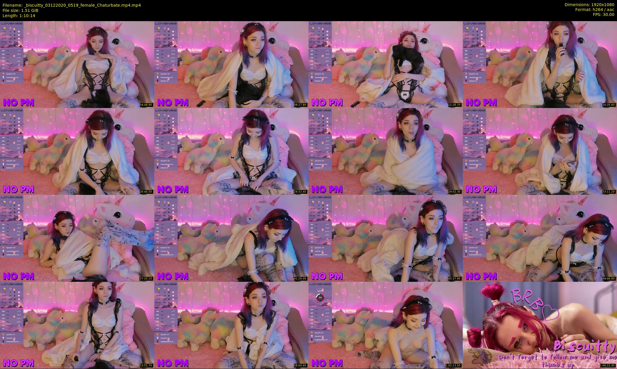 _biscuitty — 71 minute Chaturbate female cam show recording, 1080p, Dec 3, 2020