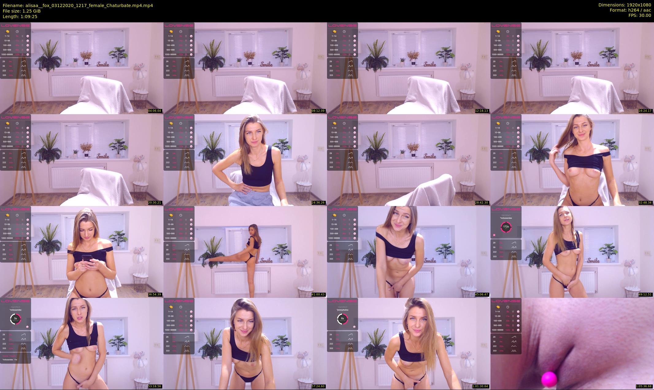 alisaa__fox — 70 minute Chaturbate female cam show recording, 1080p, Dec 3, 2020