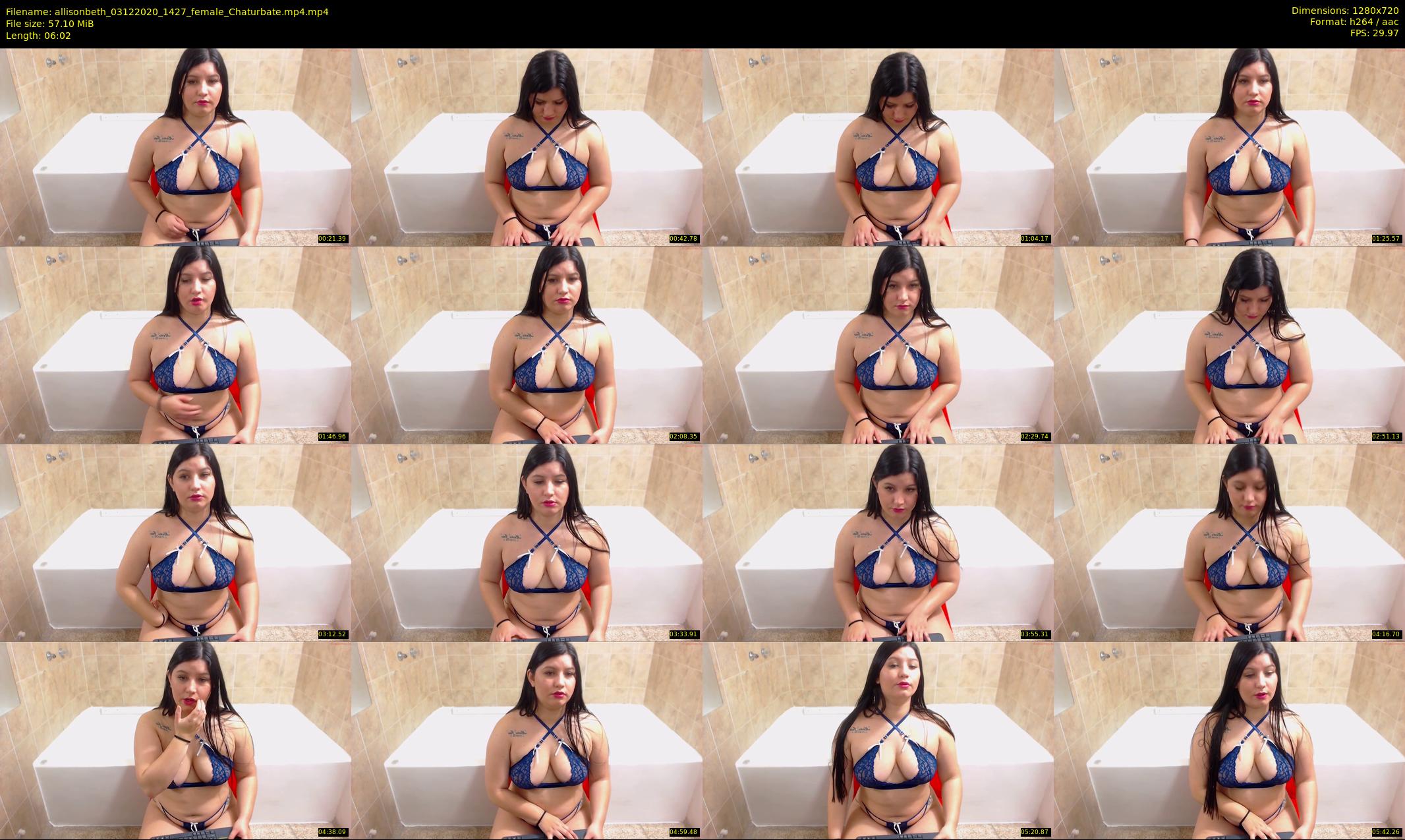 allisonbeth — 7 minute Chaturbate female cam show recording, 720p, Dec 3, 2020