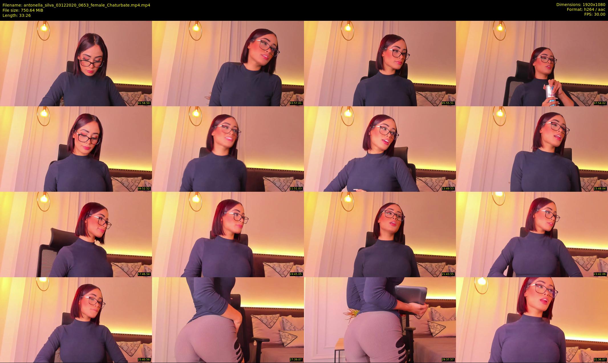antonella_silva — 34 minute Chaturbate female cam show recording, 1080p, Dec 3, 2020