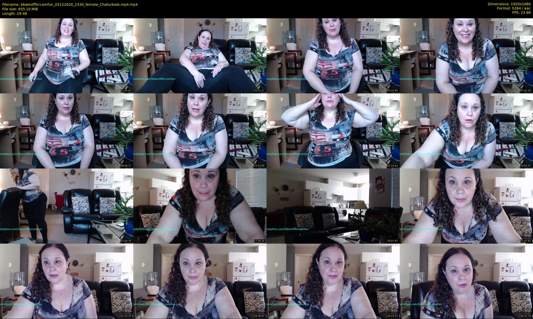 bbwmilfforcamfun — 30 minute Chaturbate female cam show recording, 1080p, Dec 3, 2020