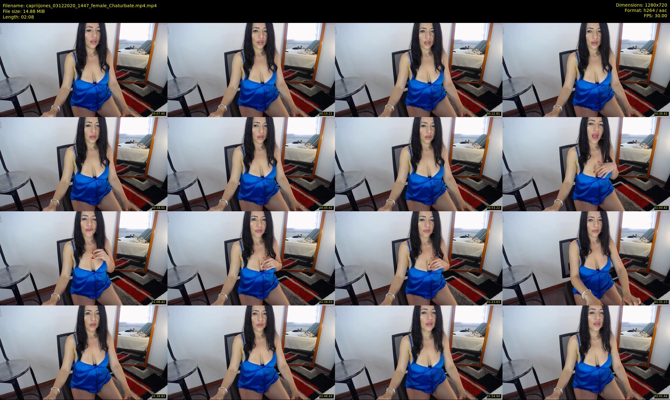 capriijones — 3 minute Chaturbate female cam show recording, 720p, Dec 3, 2020