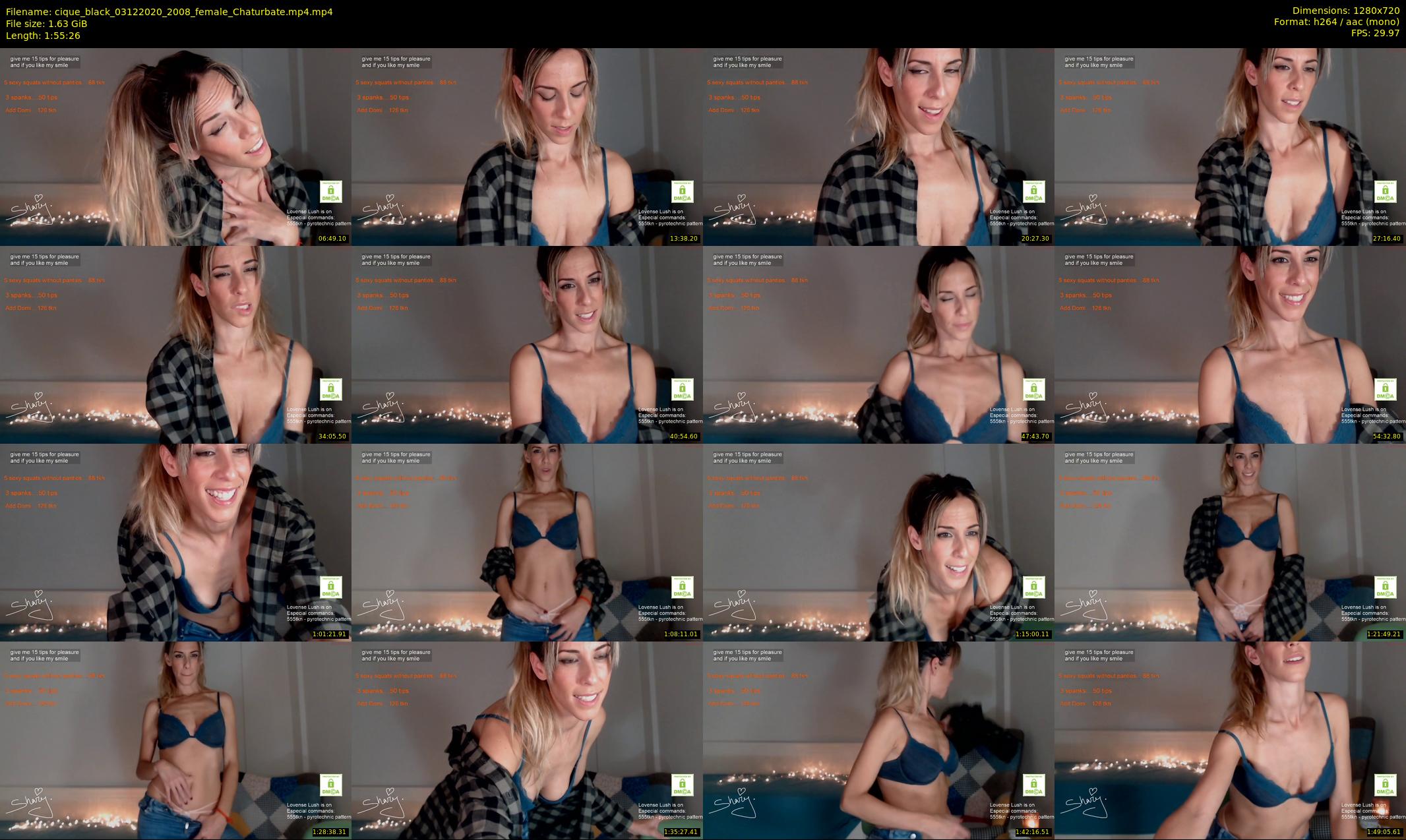cique_black — 116 minute Chaturbate female cam show recording, 720p, Dec 3, 2020