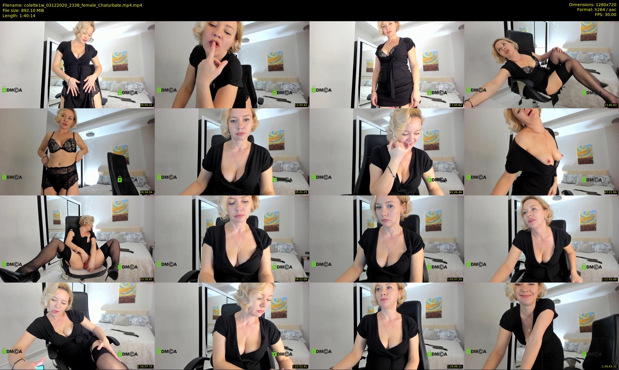 colette1w — 101 minute Chaturbate female cam show recording, 720p, Dec 3, 2020