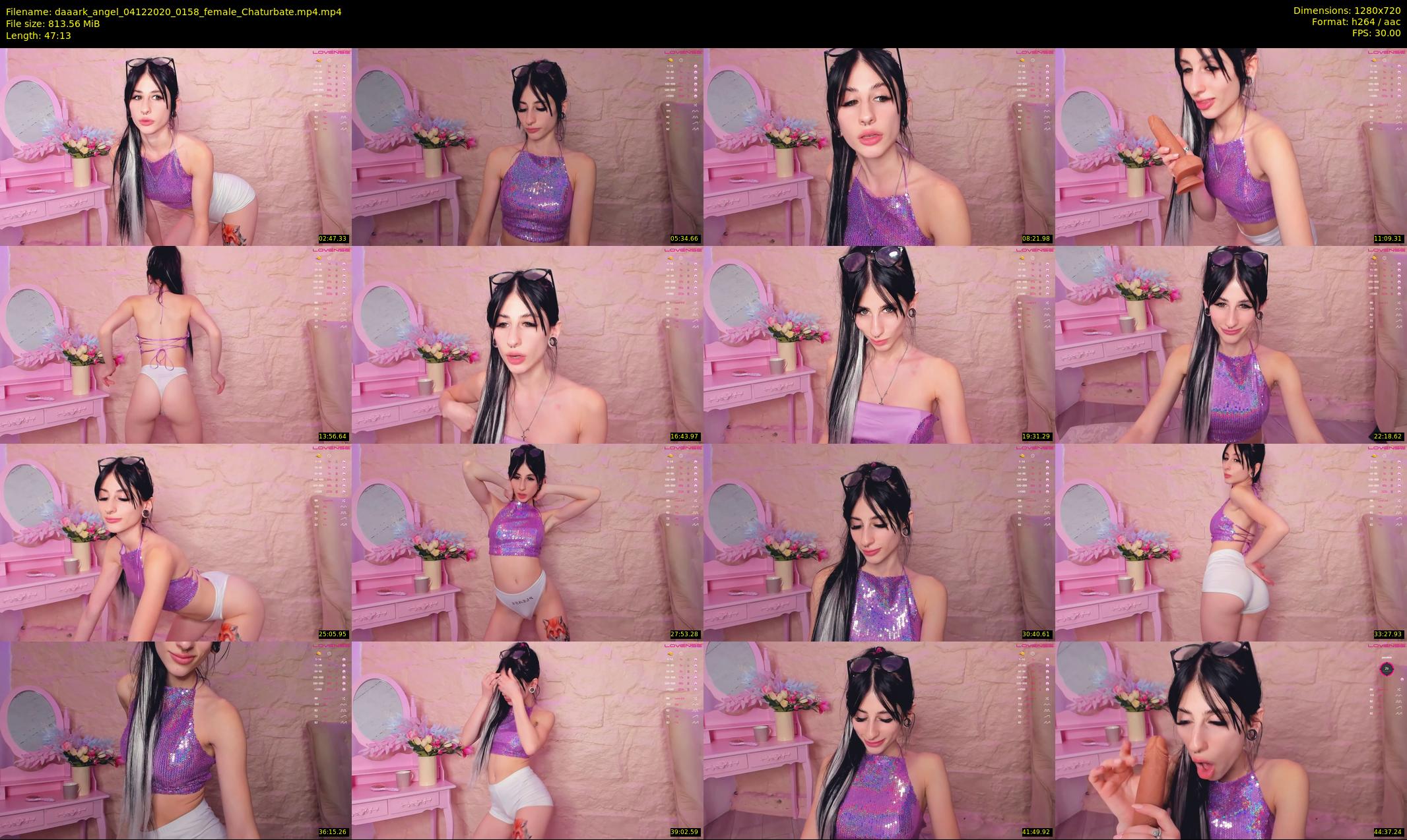 daaark_angel — 48 minute Chaturbate female cam show recording, 720p, Dec 4, 2020