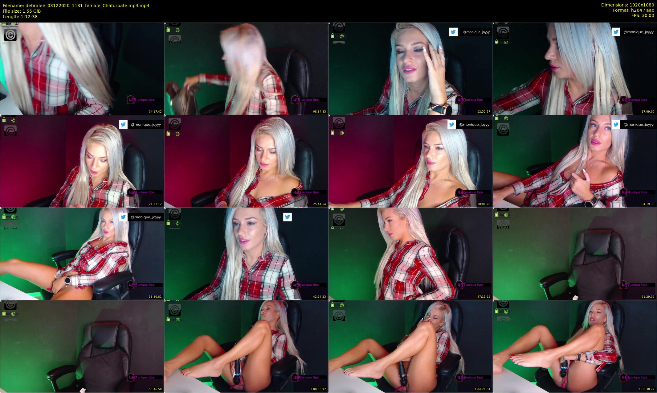 debralee — 73 minute Chaturbate female cam show recording, 1080p, Dec 3, 2020