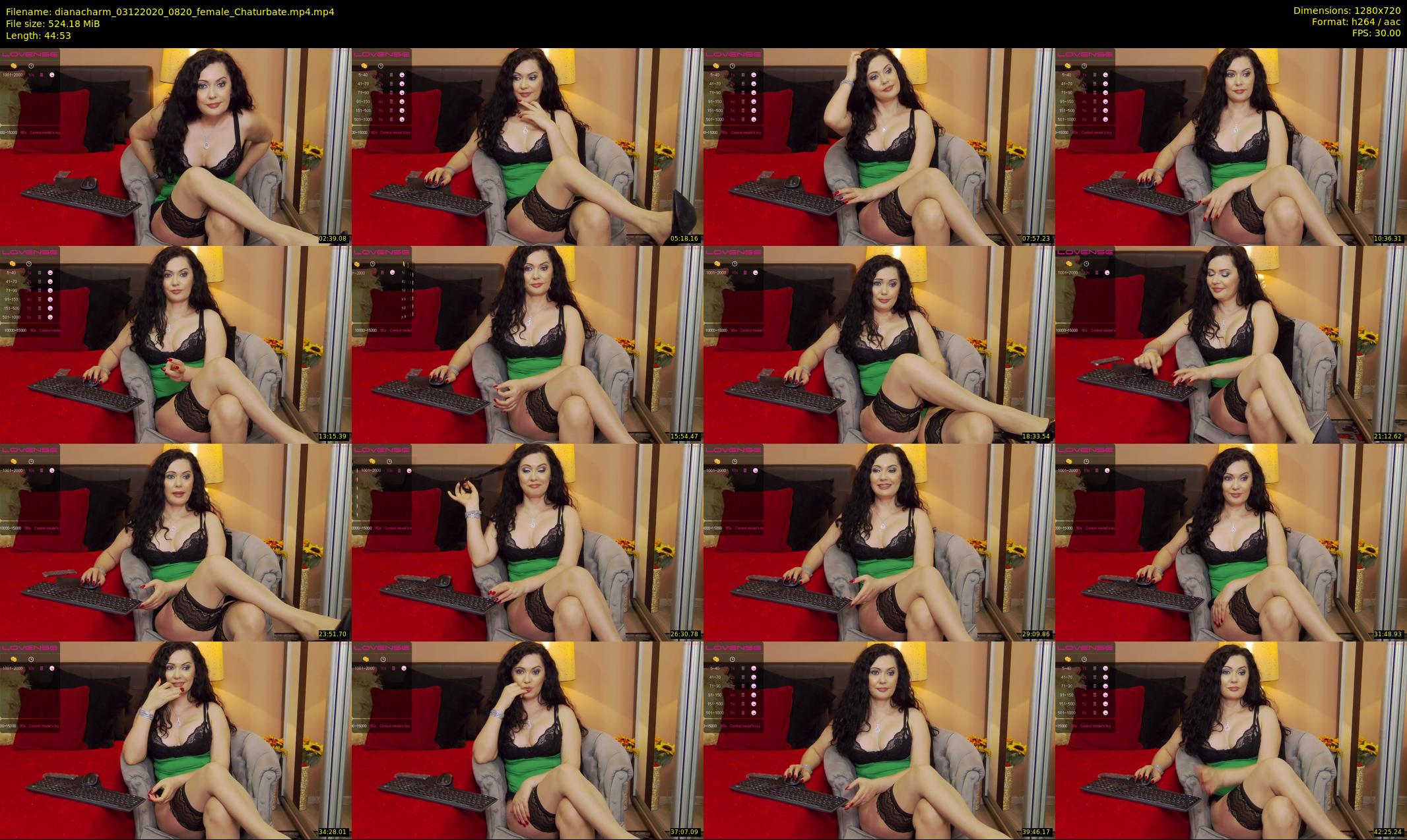 dianacharm — 45 minute Chaturbate female cam show recording, 720p, Dec 3, 2020