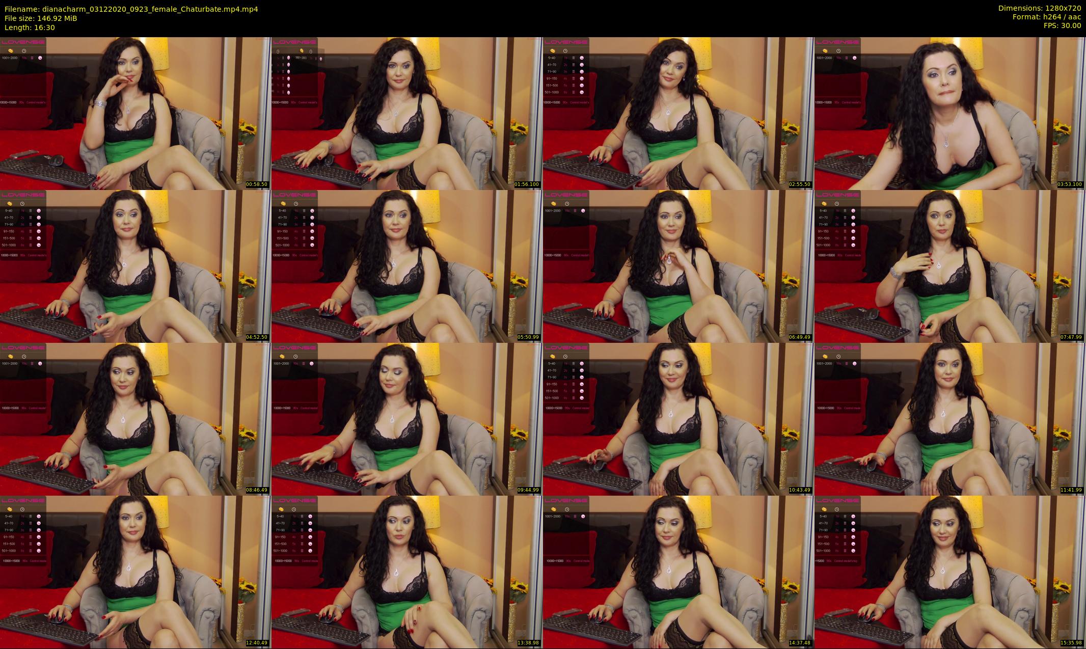 dianacharm — 17 minute Chaturbate female cam show recording, 720p, Dec 3, 2020