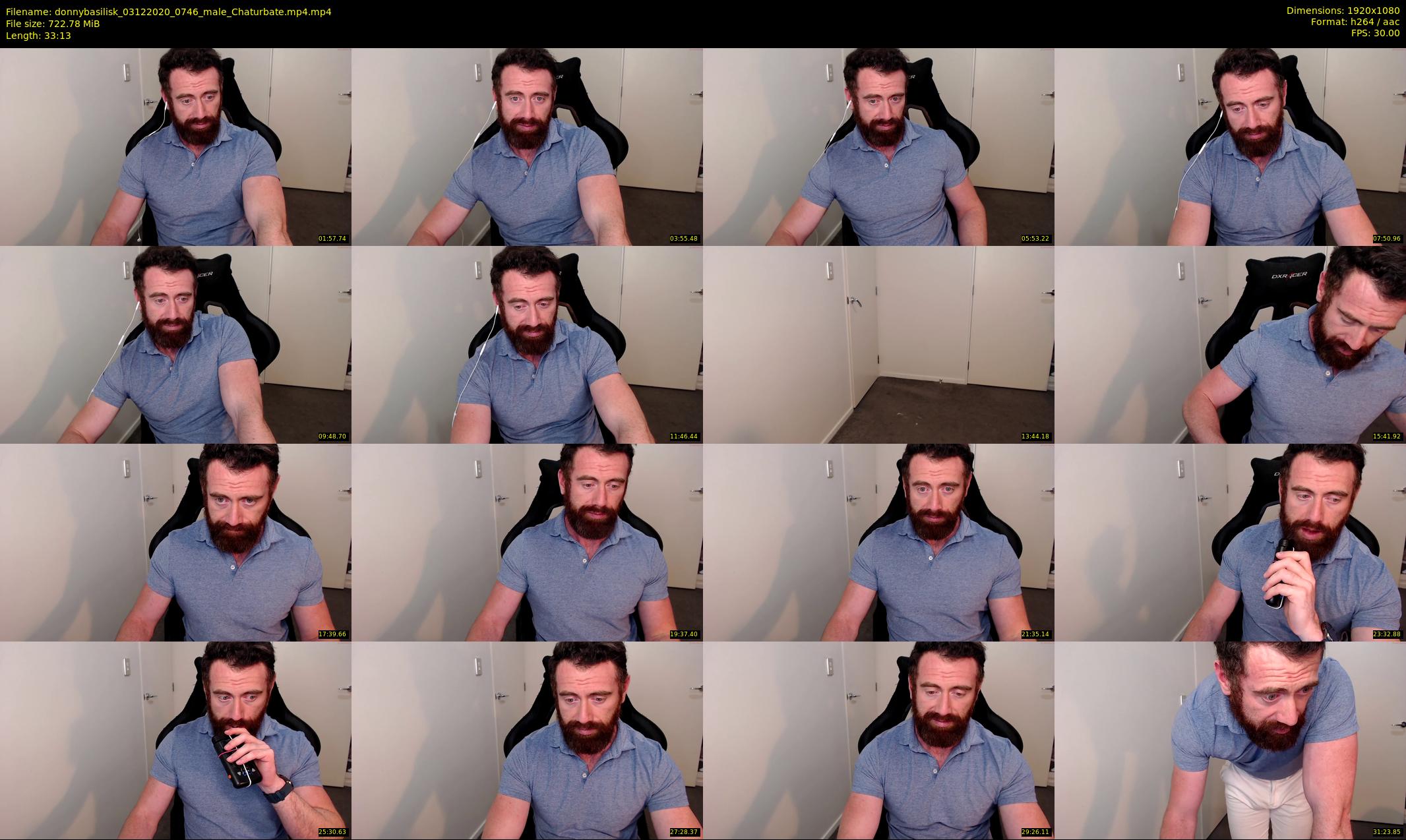 donnybasilisk — 34 minute Chaturbate male cam show recording, 1080p, Dec 3, 2020