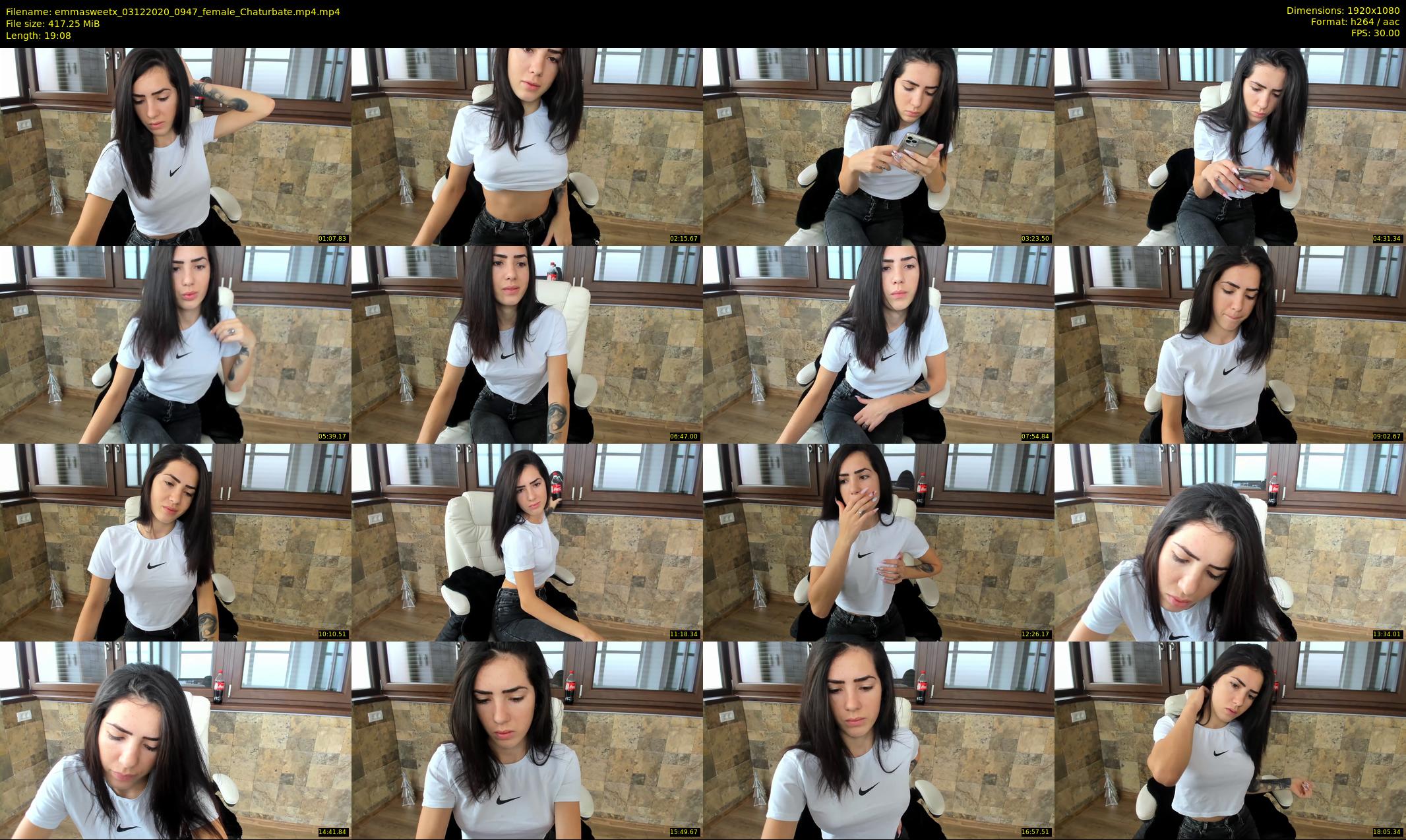 emmasweetx — 20 minute Chaturbate couple cam show recording, 1080p, Dec 3, 2020