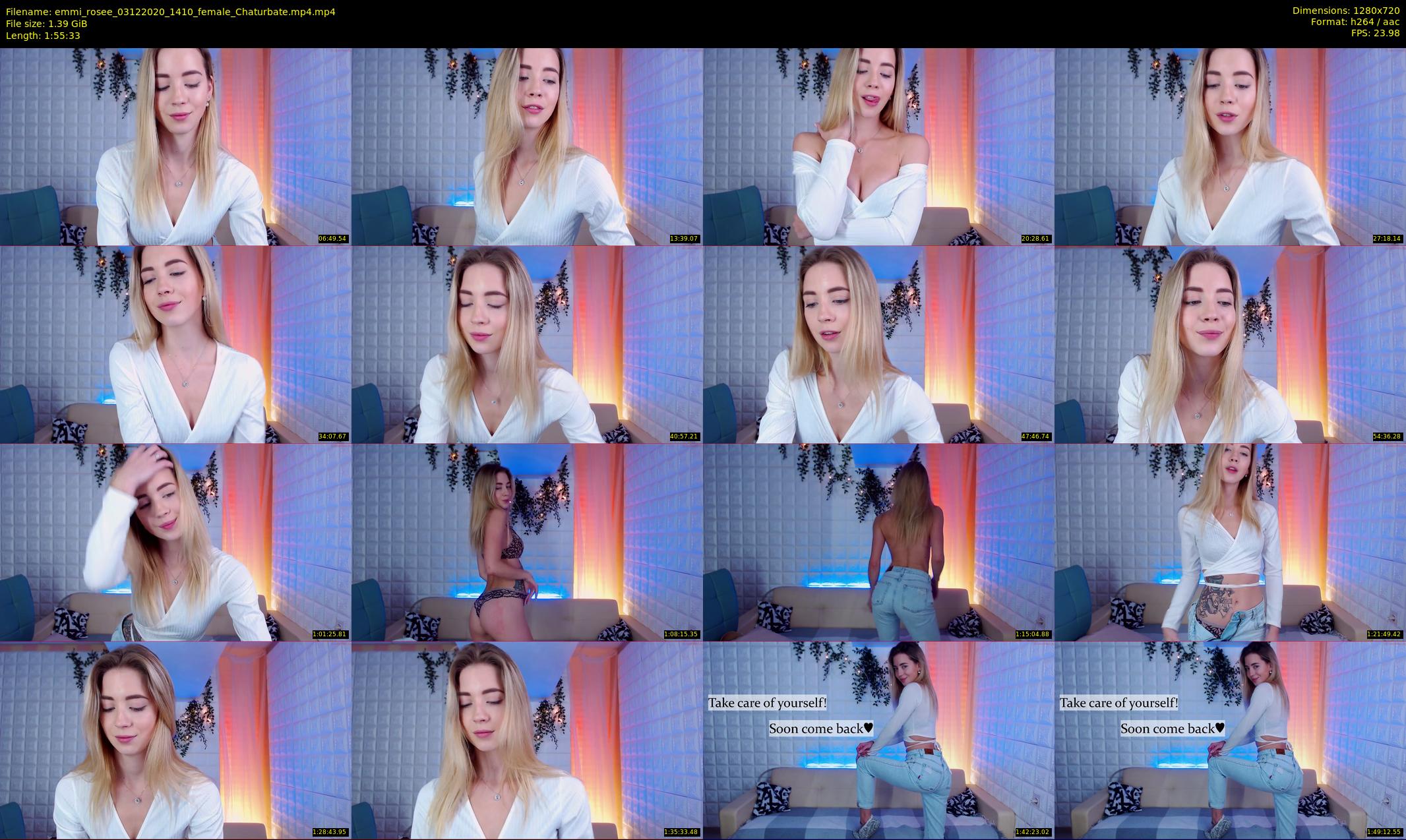 emmi_rosee — 116 minute Chaturbate female cam show recording, 720p, Dec 3, 2020