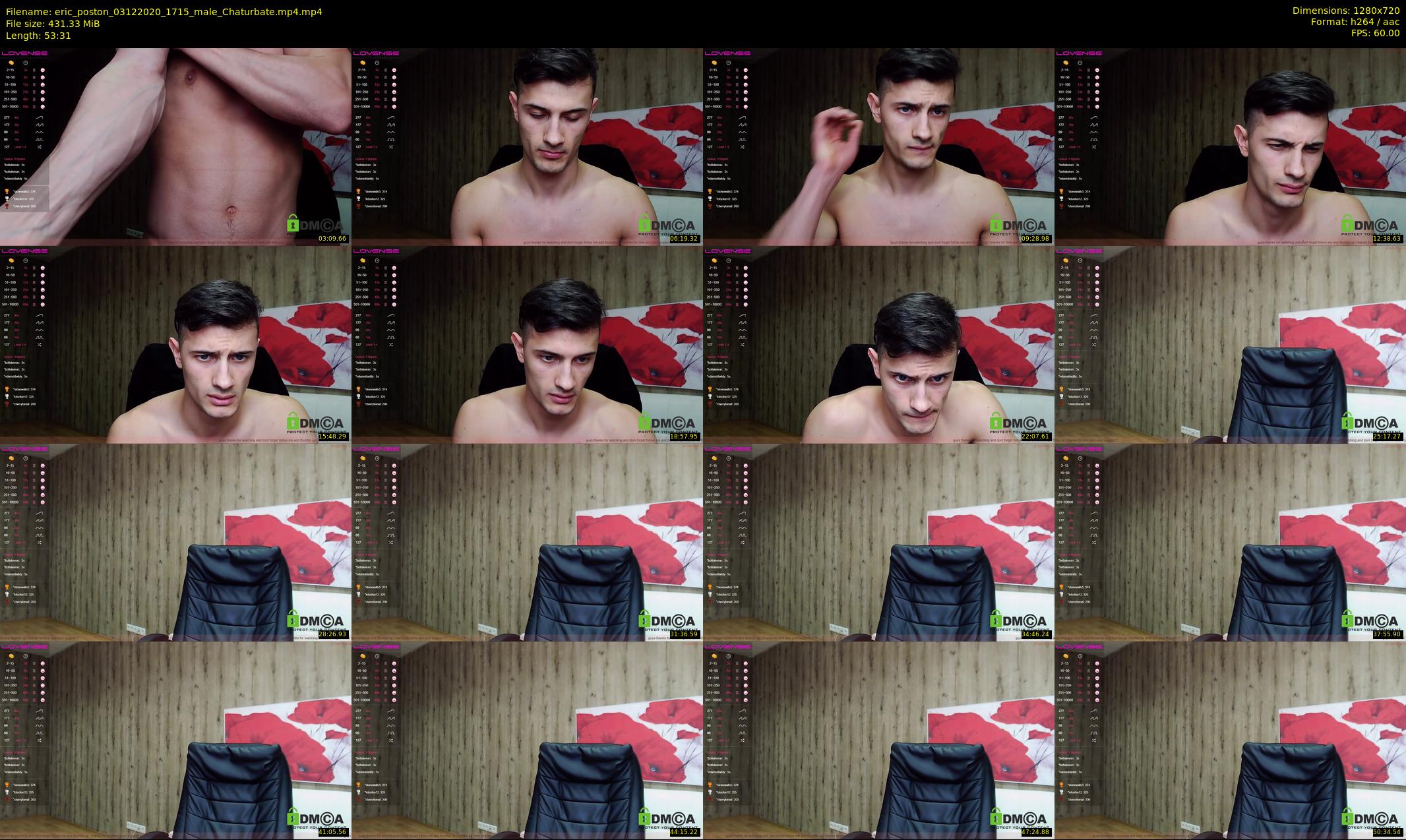 eric_poston — 54 minute Chaturbate male cam show recording, 720p, Dec 3, 2020