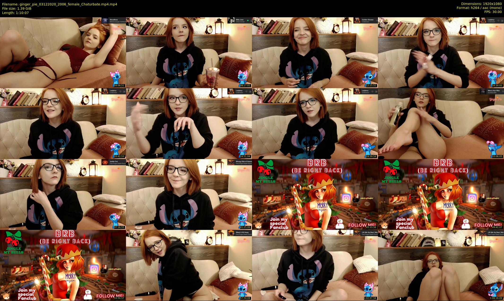 ginger_pie — 71 minute Chaturbate female cam show recording, 1080p, Dec 3, 2020