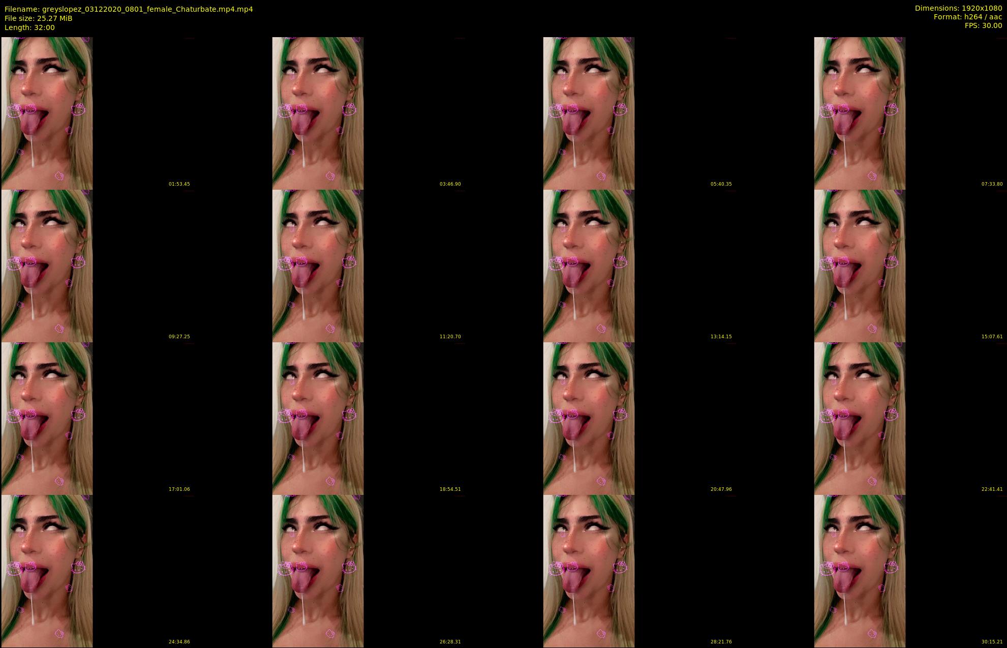 greyslopez — 32 minute Chaturbate female cam show recording, 1080p, Dec 3, 2020