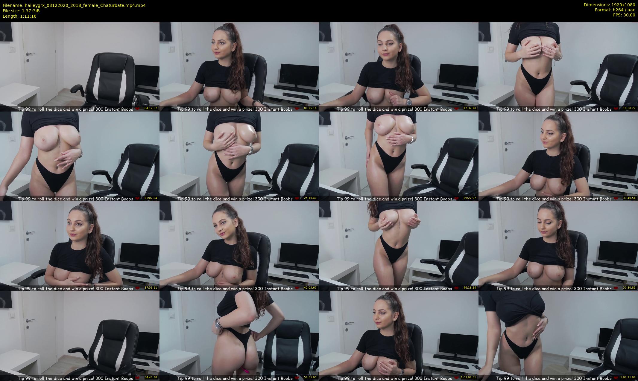 haileygrx — 72 minute Chaturbate female cam show recording, 1080p, Dec 3, 2020
