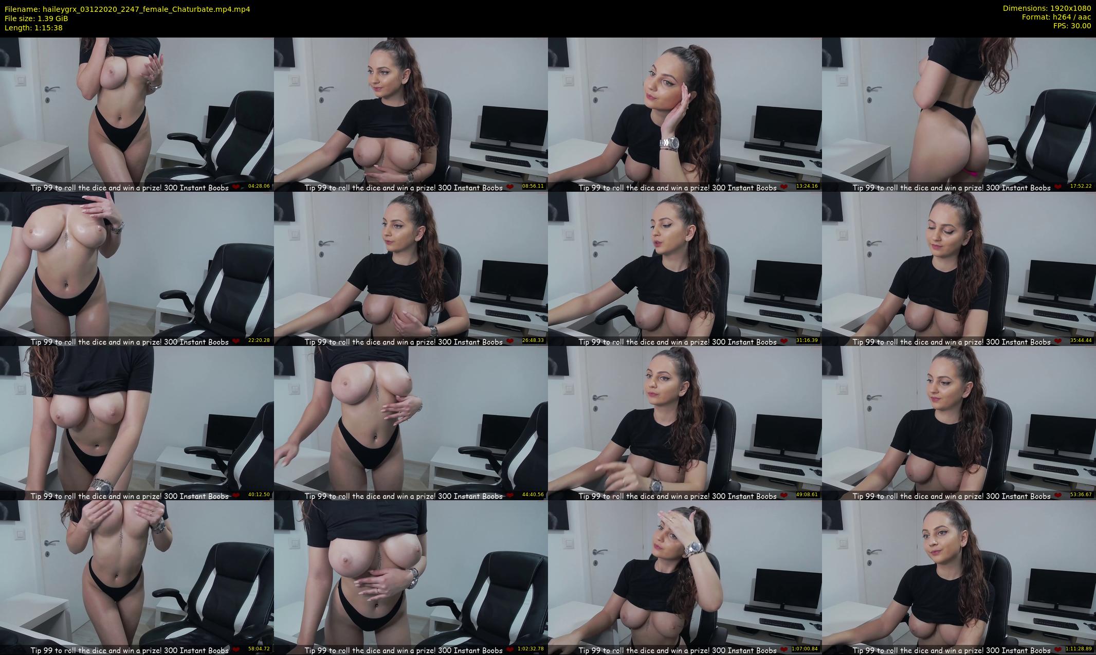 haileygrx — 76 minute Chaturbate female cam show recording, 1080p, Dec 3, 2020