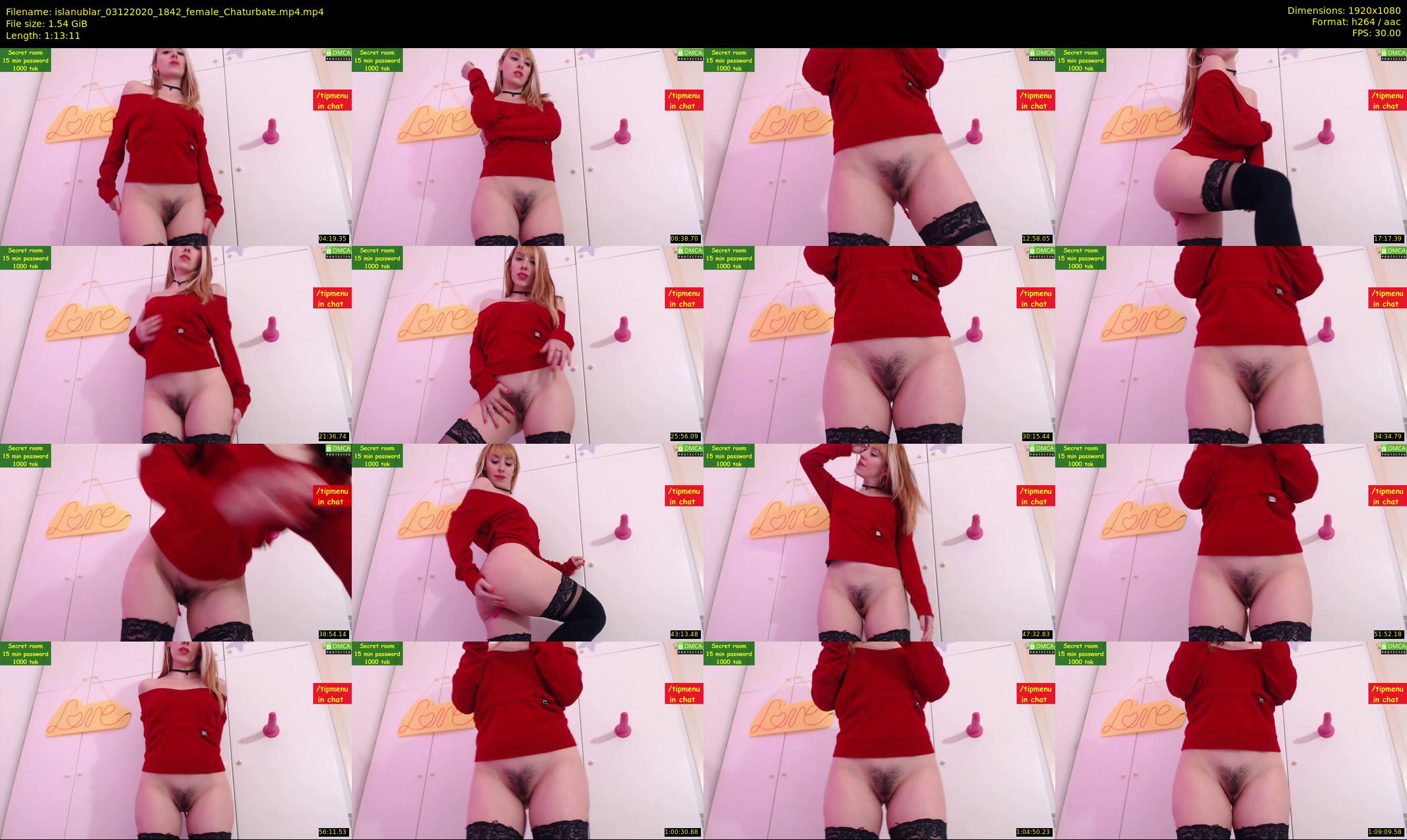 islanublar — 74 minute Chaturbate female cam show recording, 1080p, Dec 3, 2020