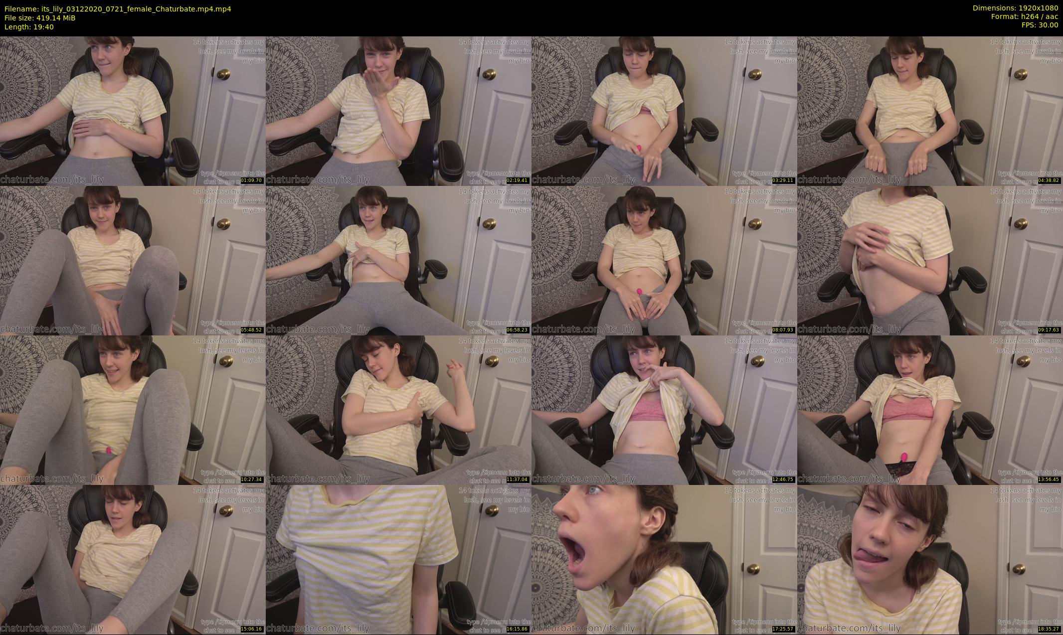 its_lily — 20 minute Chaturbate female cam show recording, 1080p, Dec 3, 2020