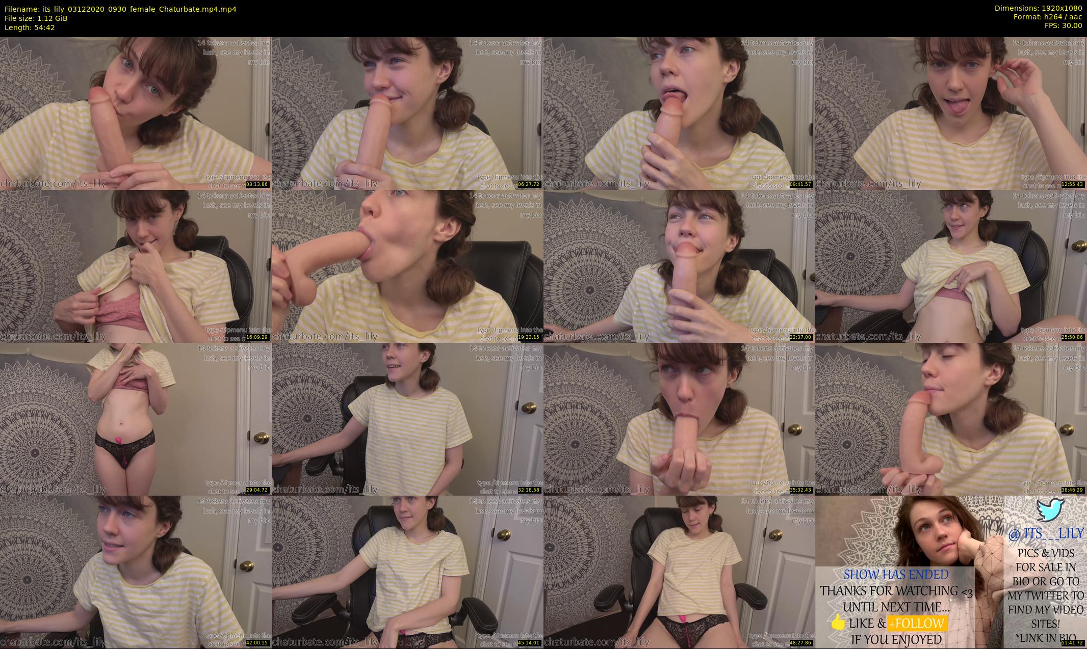 its_lily — 55 minute Chaturbate female cam show recording, 1080p, Dec 3, 2020