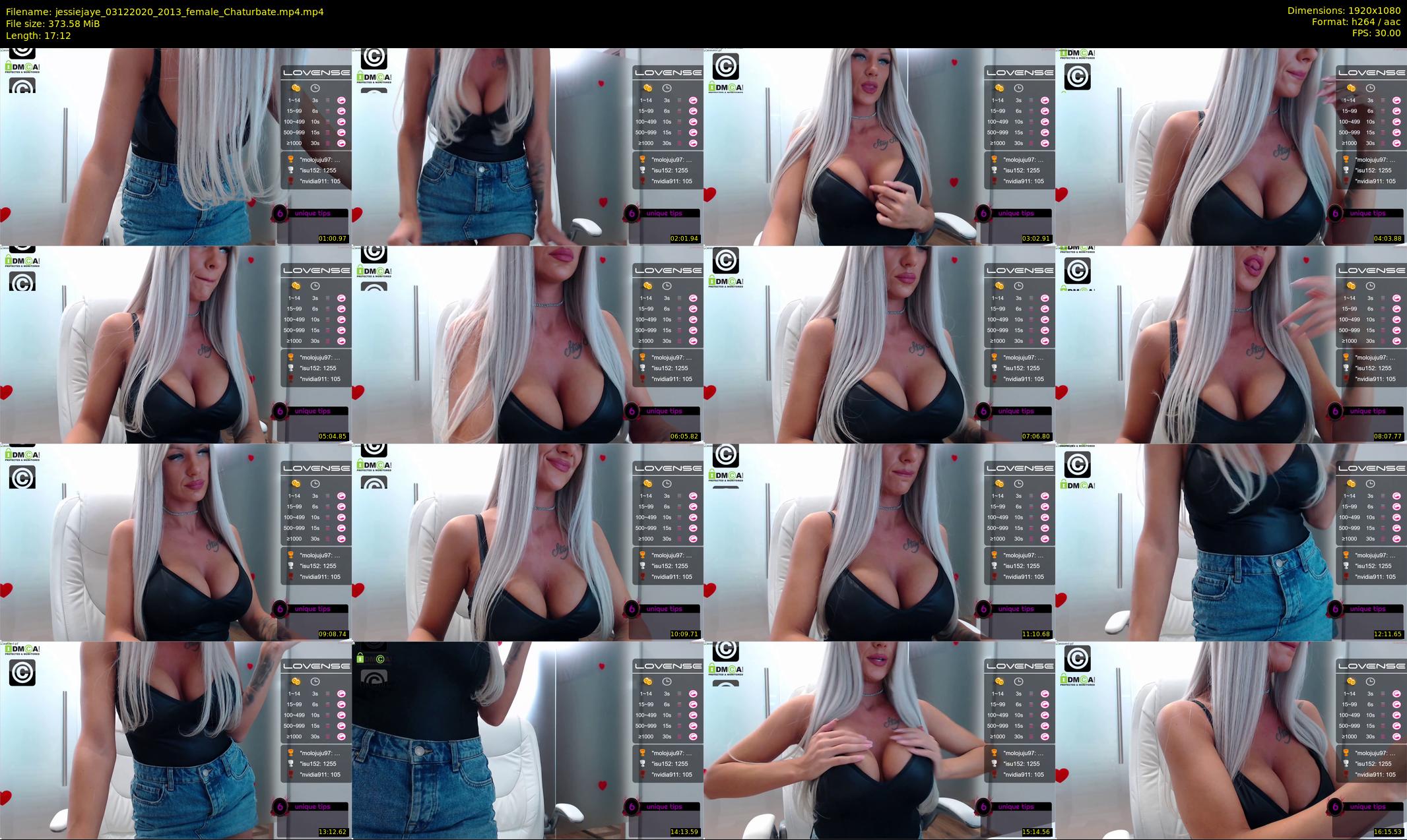 jessiejaye — 18 minute Chaturbate female cam show recording, 1080p, Dec 3, 2020