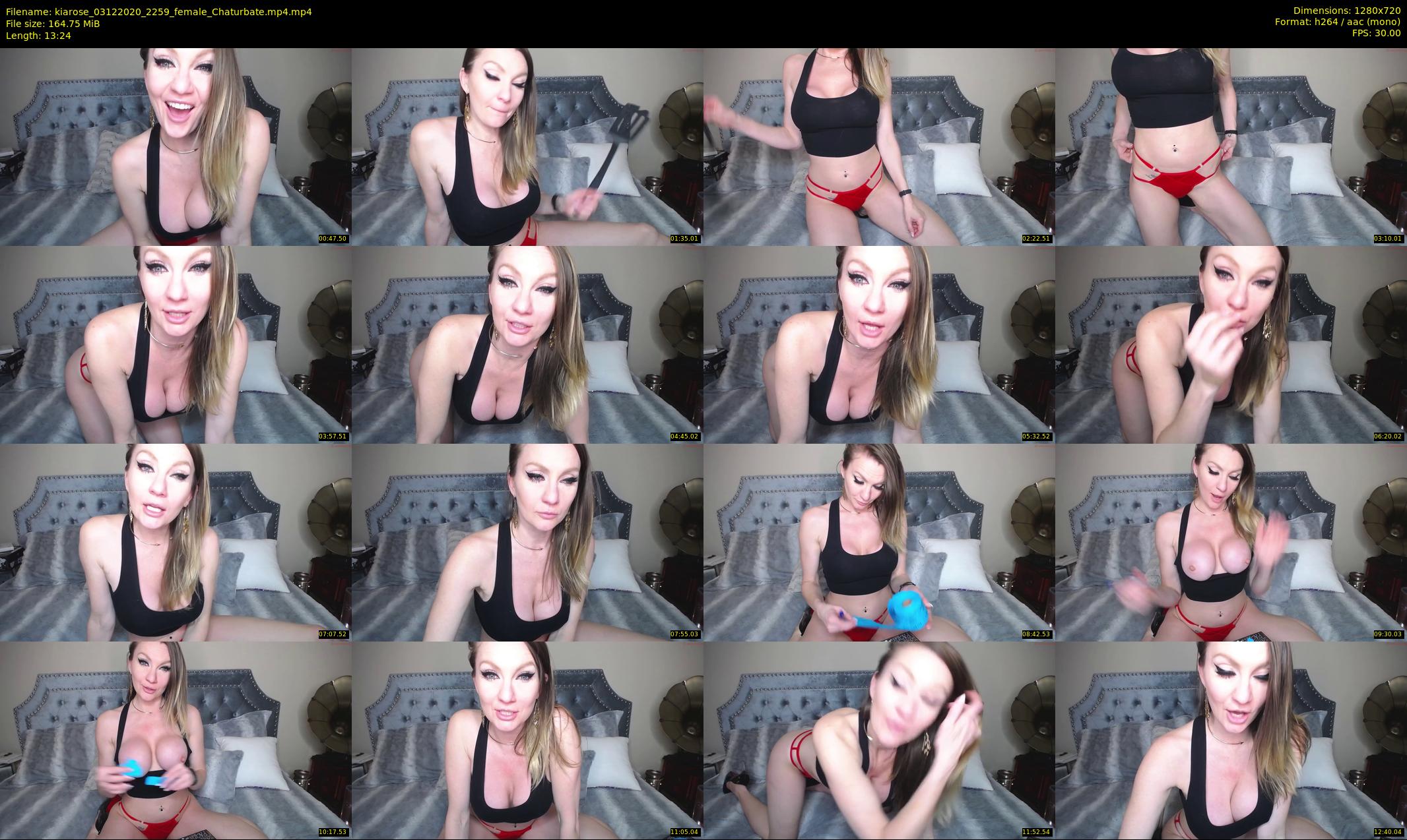 kiarose — 14 minute Chaturbate female cam show recording, 720p, Dec 3, 2020