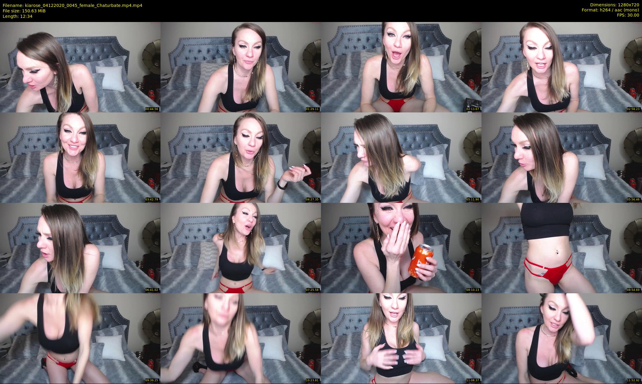kiarose — 13 minute Chaturbate female cam show recording, 720p, Dec 4, 2020
