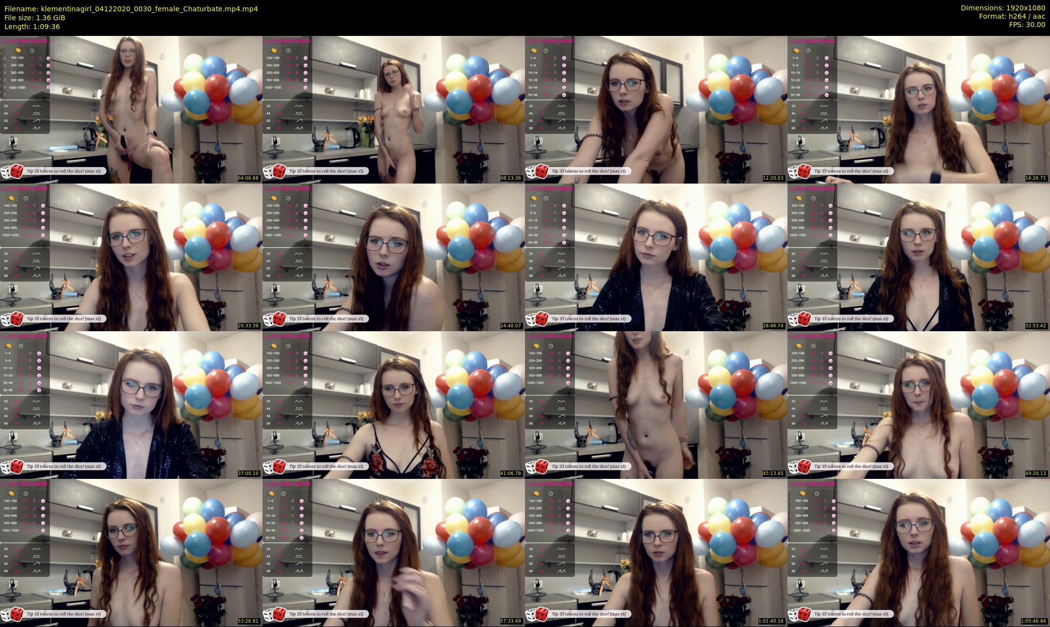 klementinagirl — 70 minute Chaturbate female cam show recording, 1080p, Dec 4, 2020