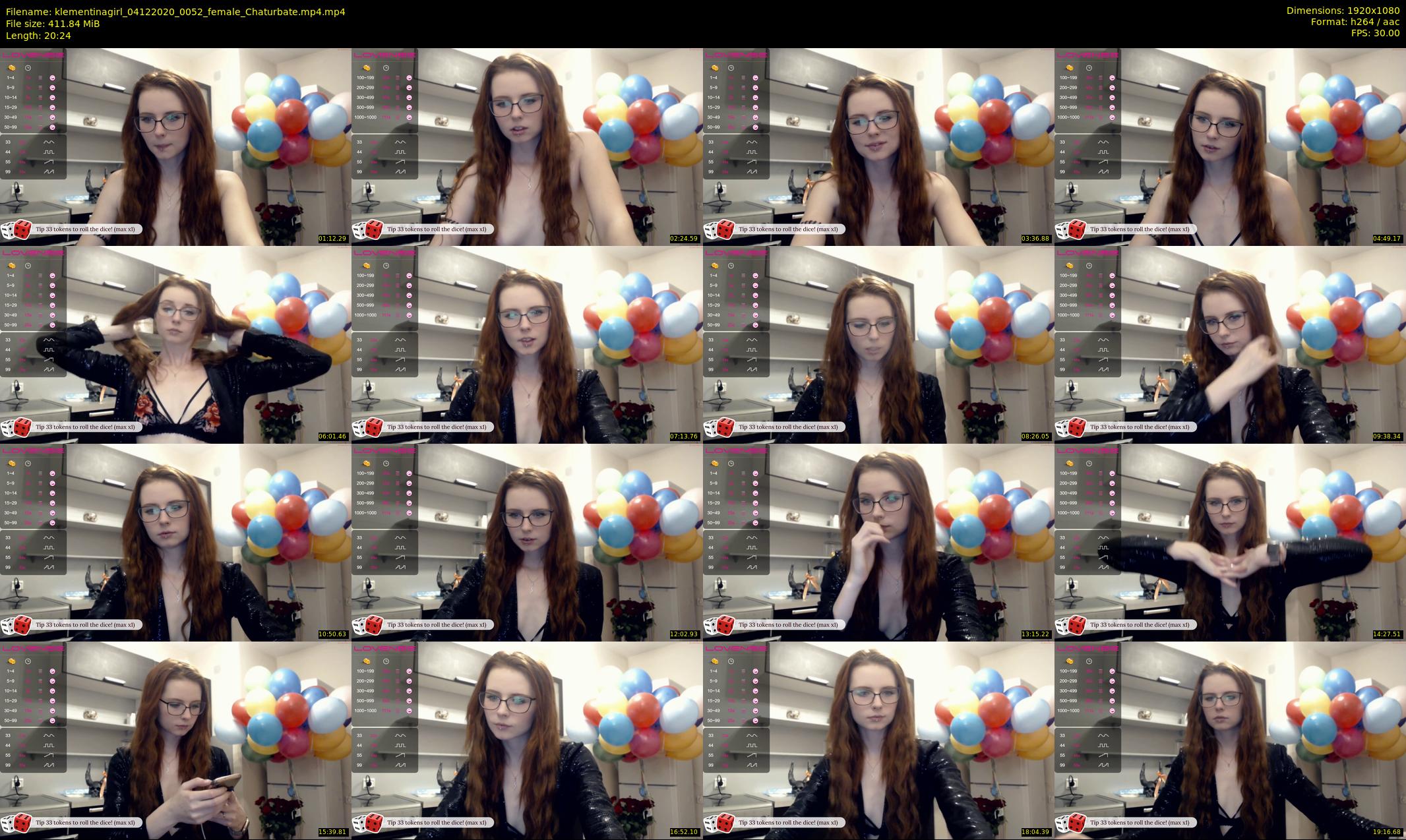 klementinagirl — 21 minute Chaturbate female cam show recording, 1080p, Dec 4, 2020