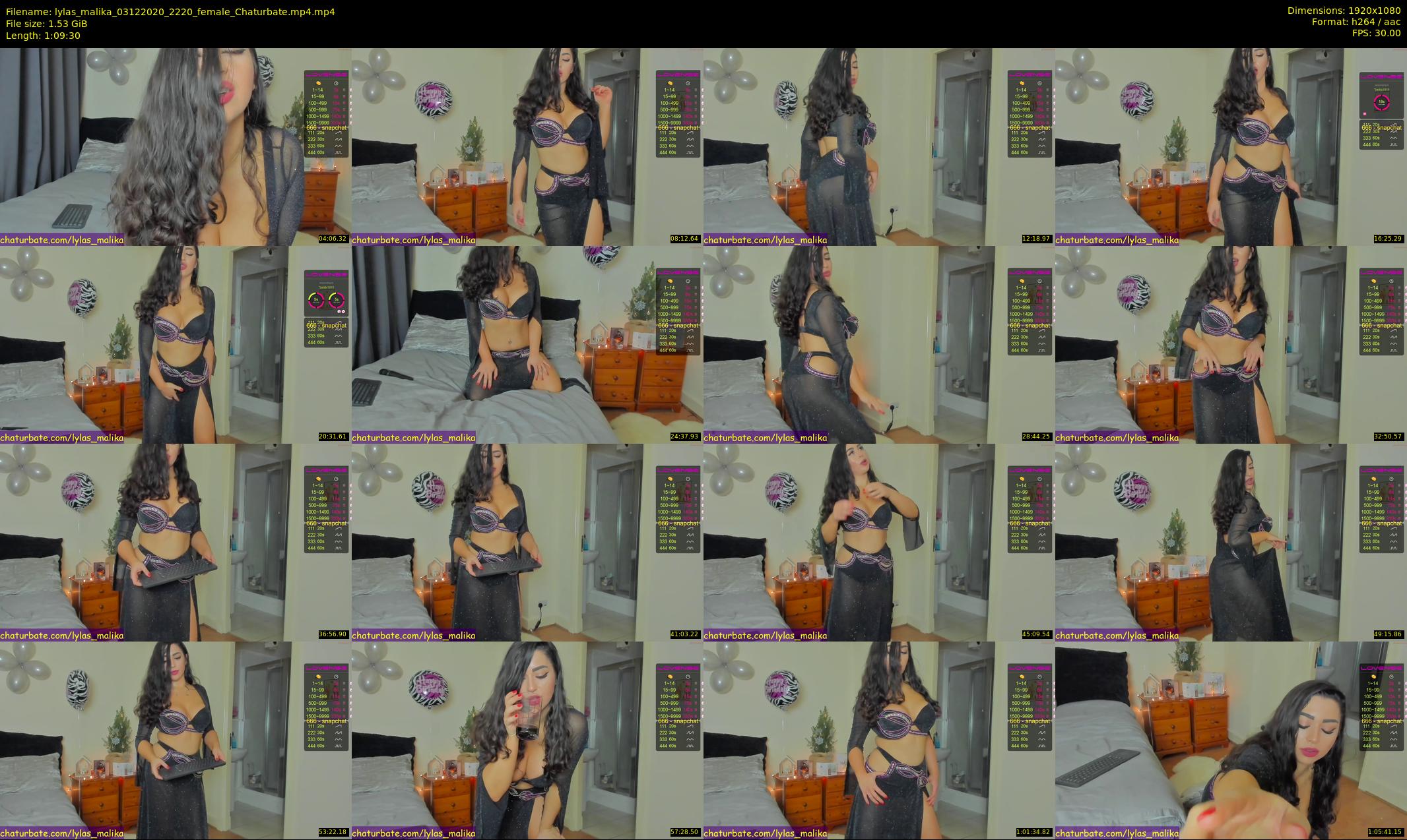 lylas_malika — 70 minute Chaturbate female cam show recording, 1080p, Dec 3, 2020
