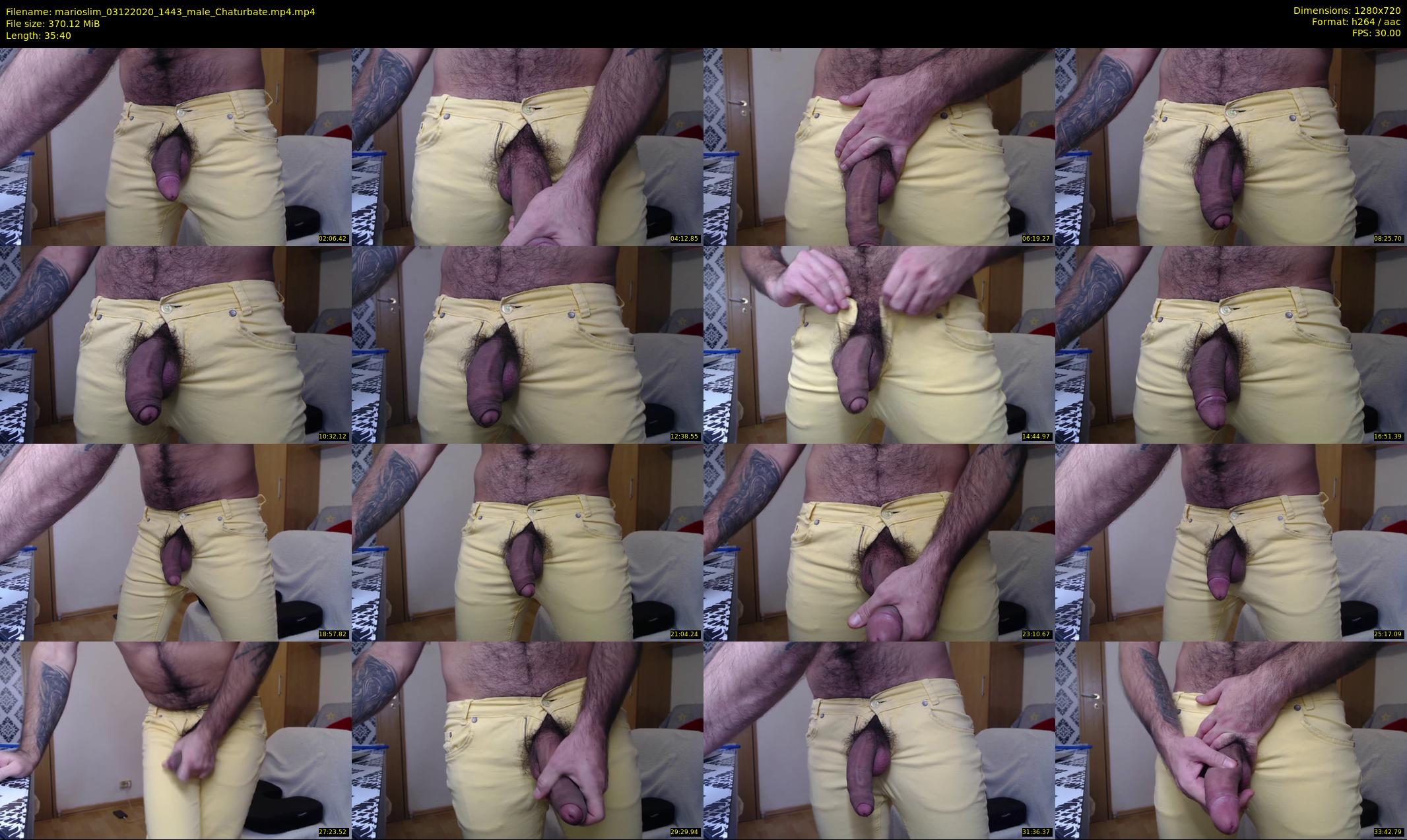 marioslim — 36 minute Chaturbate male cam show recording, 720p, Dec 3, 2020