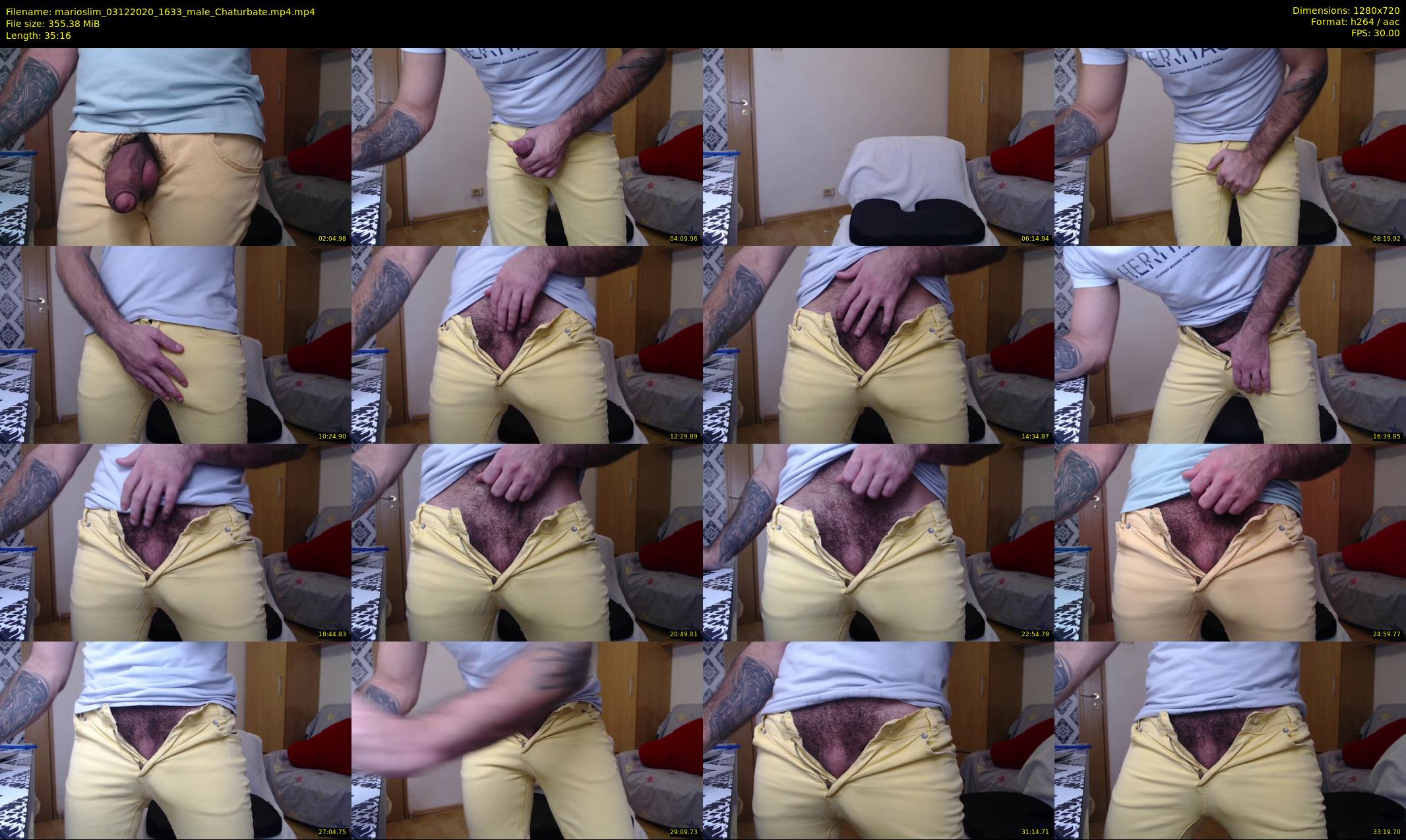 marioslim — 36 minute Chaturbate male cam show recording, 720p, Dec 3, 2020