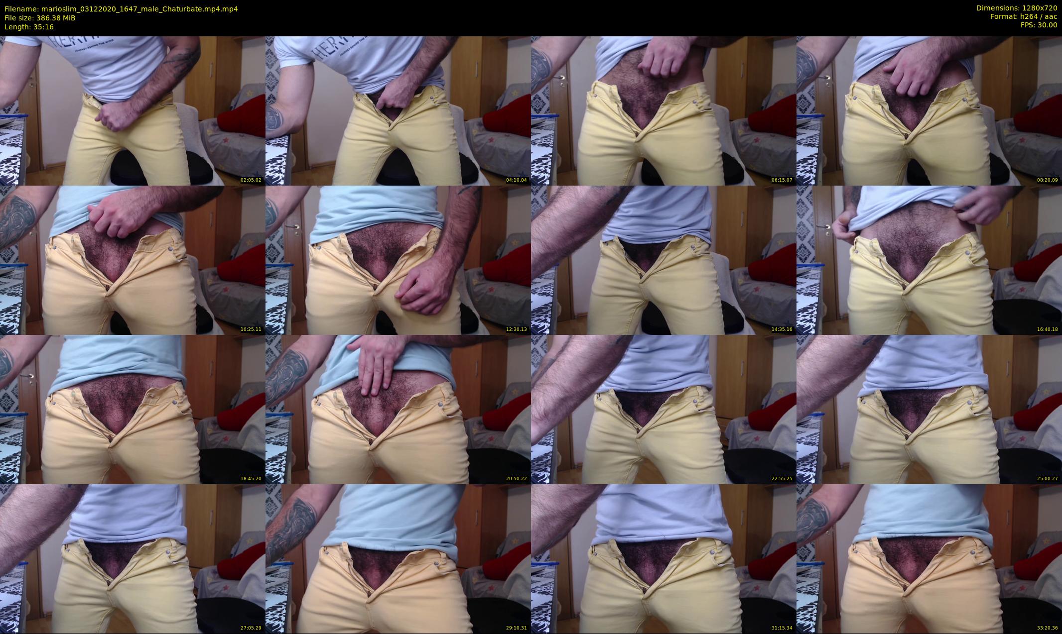 marioslim — 36 minute Chaturbate male cam show recording, 720p, Dec 3, 2020