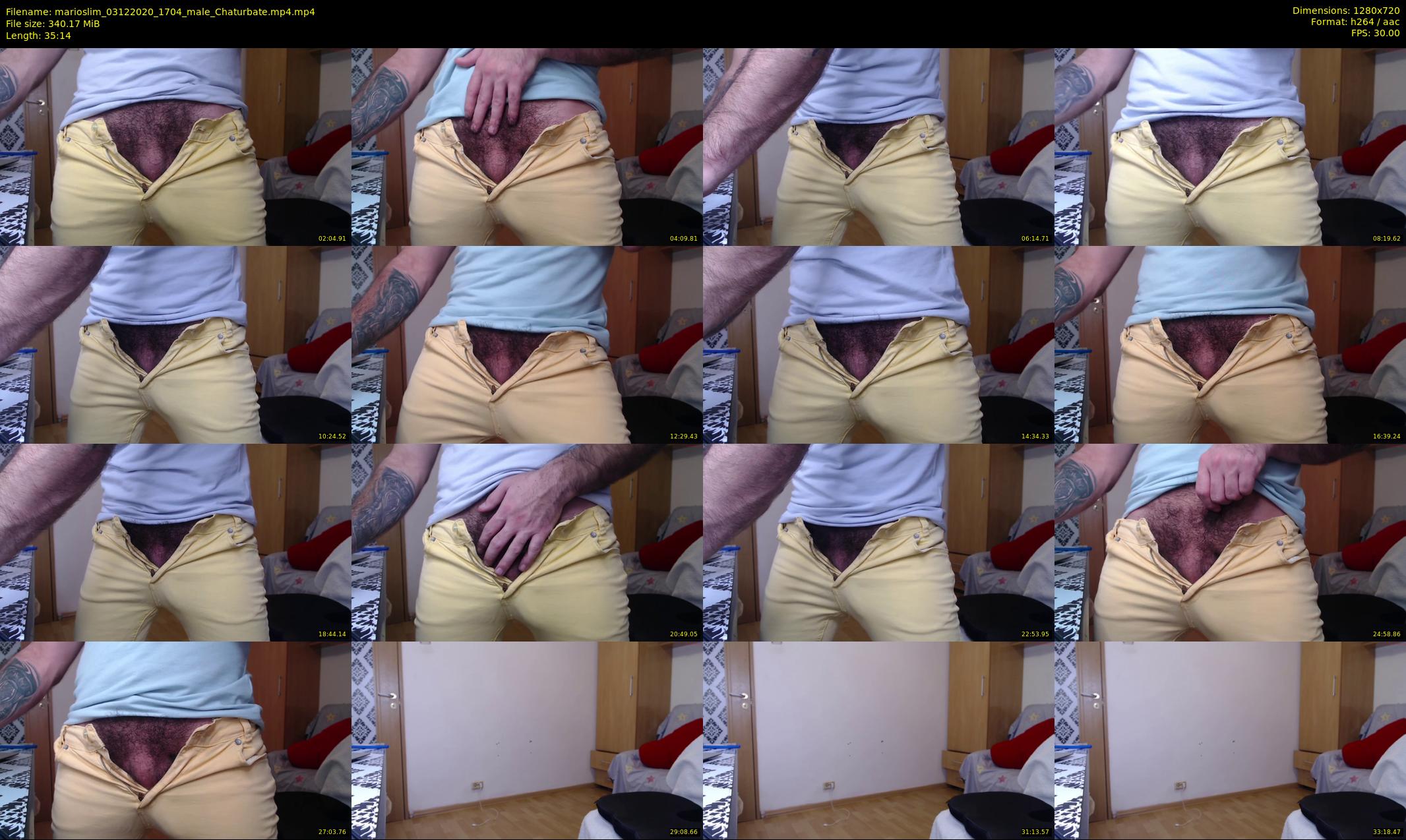 marioslim — 36 minute Chaturbate male cam show recording, 720p, Dec 3, 2020