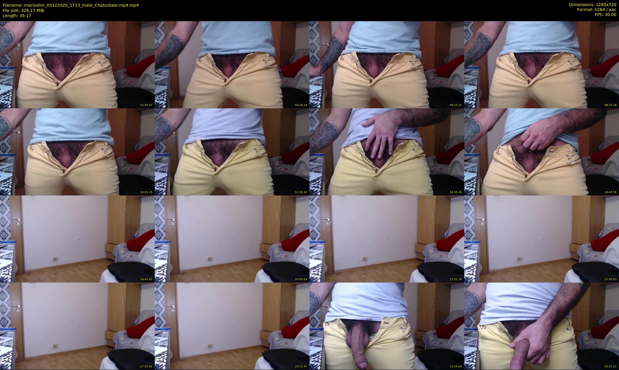 marioslim — 36 minute Chaturbate male cam show recording, 720p, Dec 3, 2020