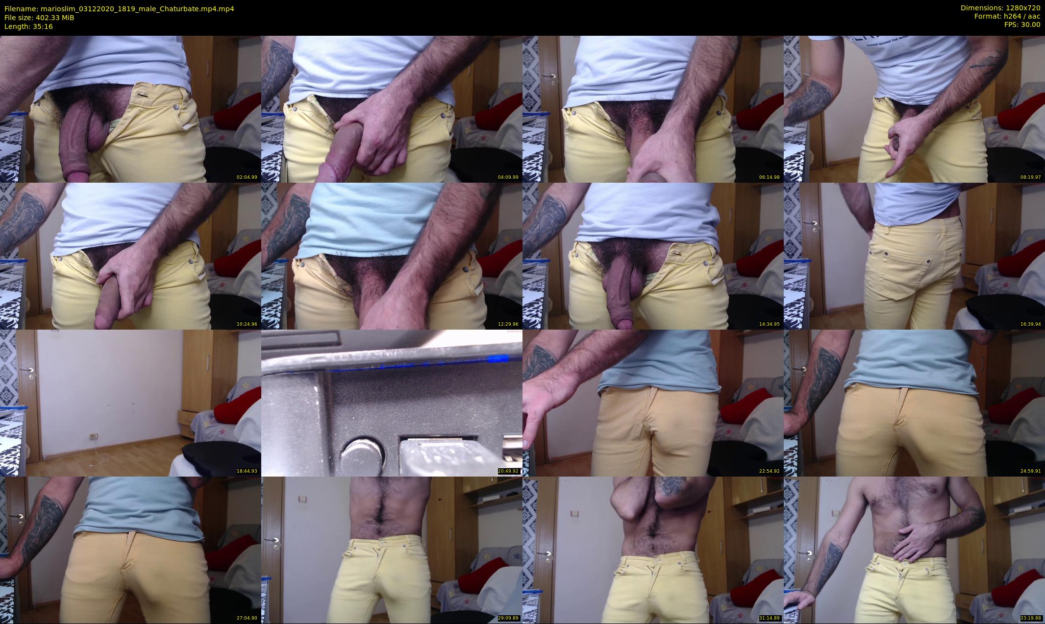 marioslim — 36 minute Chaturbate male cam show recording, 720p, Dec 3, 2020