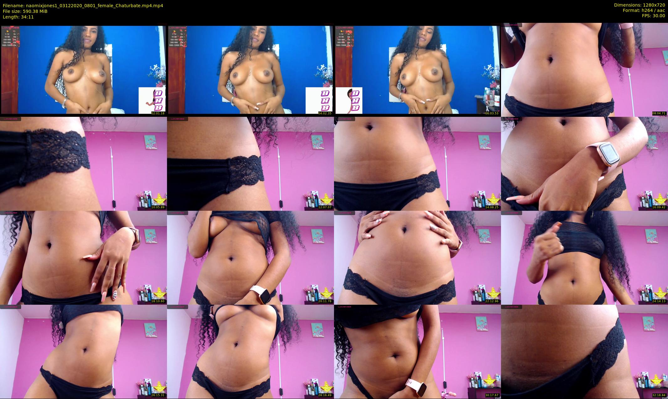 naomixjones1 — 35 minute Chaturbate female cam show recording, 720p, Dec 3, 2020