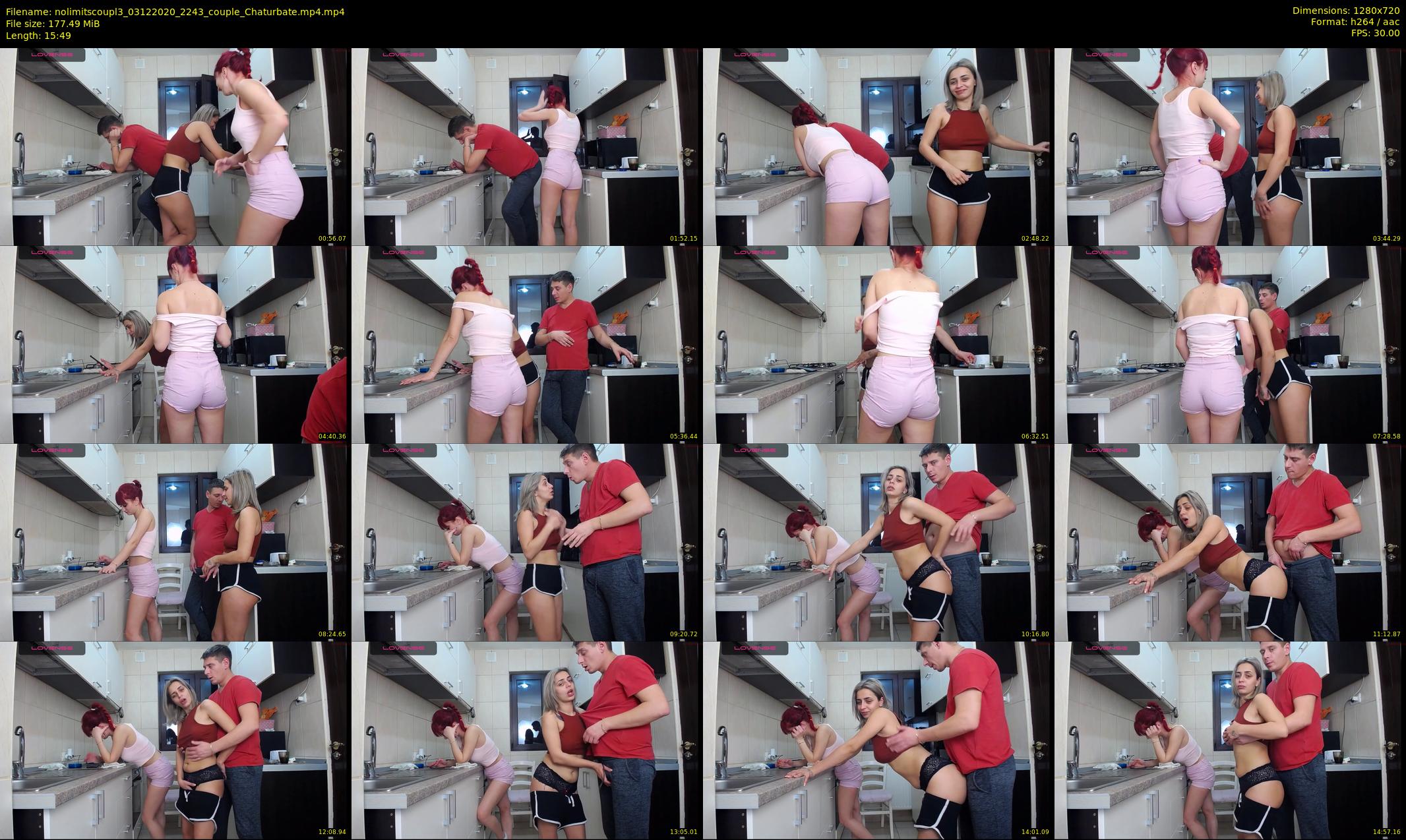 nolimitscoupl3 — 16 minute Chaturbate couple cam show recording, 720p, Dec 3, 2020