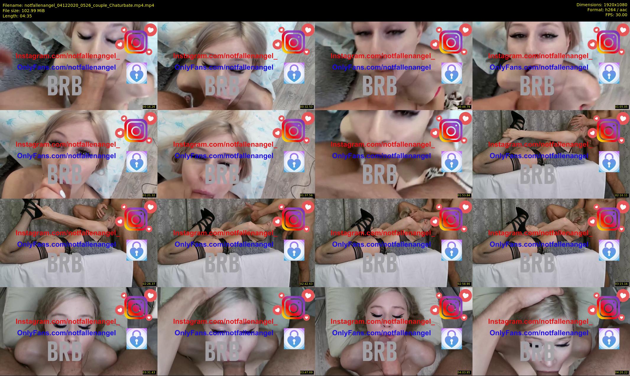 notfallenangel — 5 minute Chaturbate couple cam show recording, 1080p, Dec 4, 2020