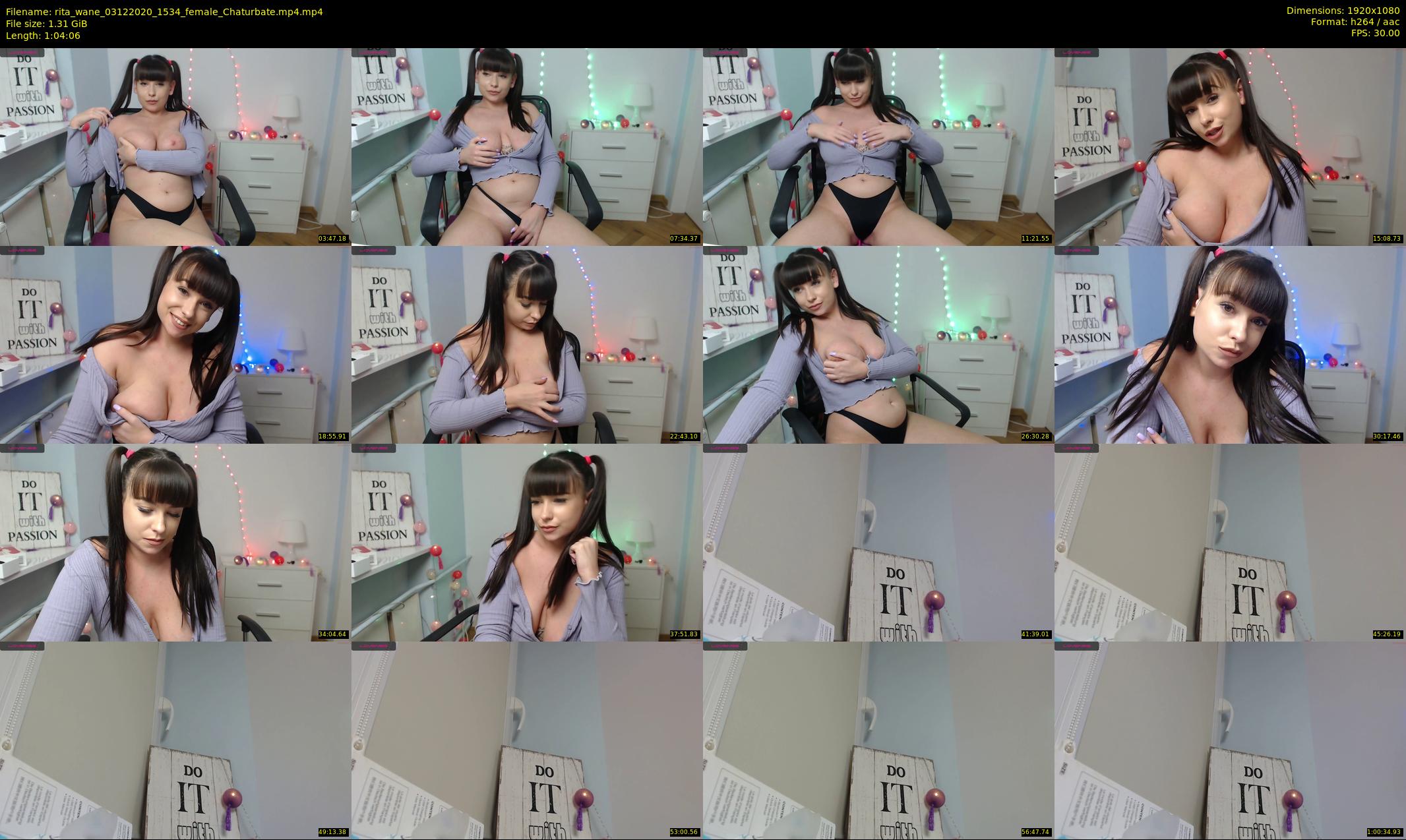 rita_wane — 65 minute Chaturbate female cam show recording, 1080p, Dec 3, 2020