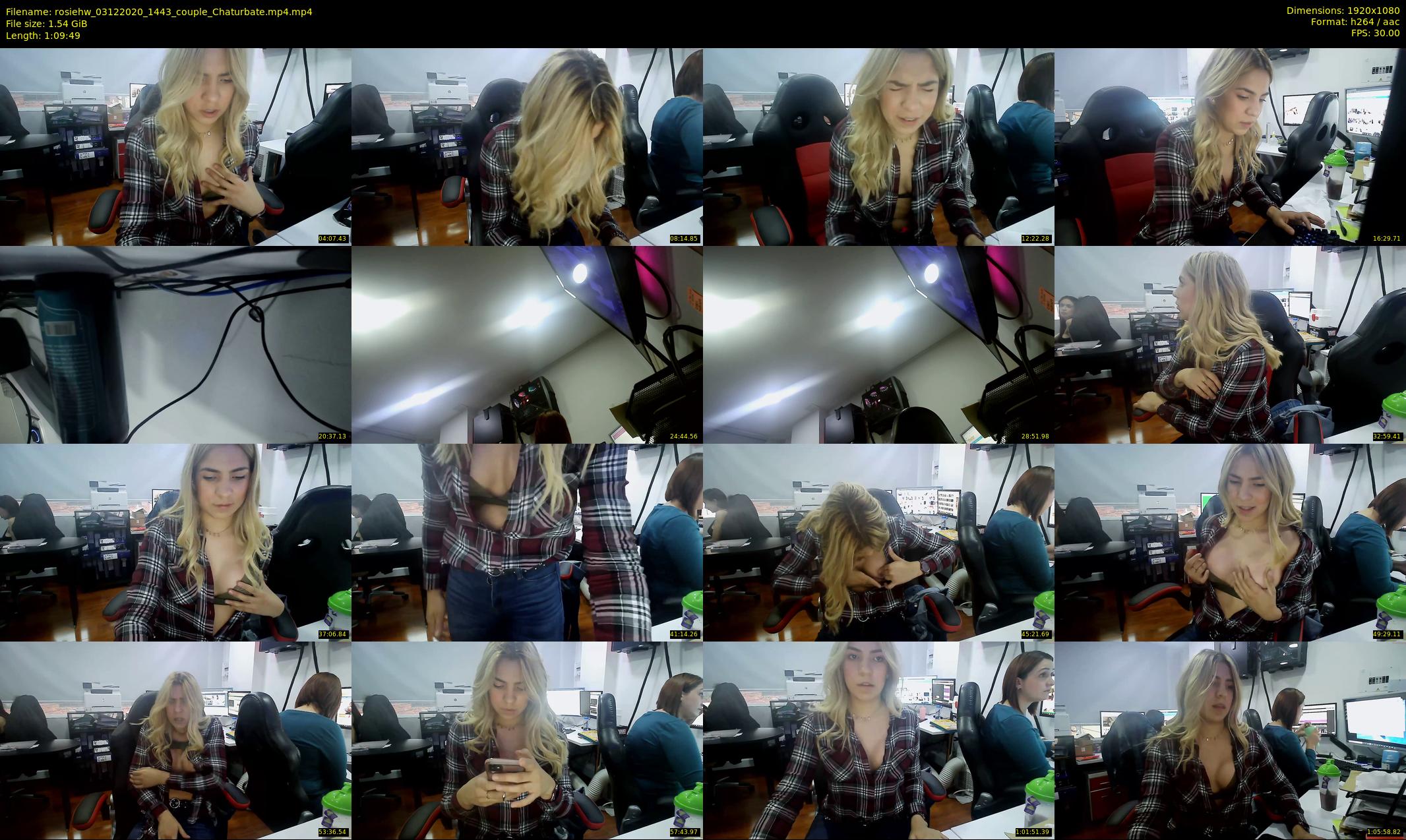 rosiehw — 70 minute Chaturbate couple cam show recording, 1080p, Dec 3, 2020