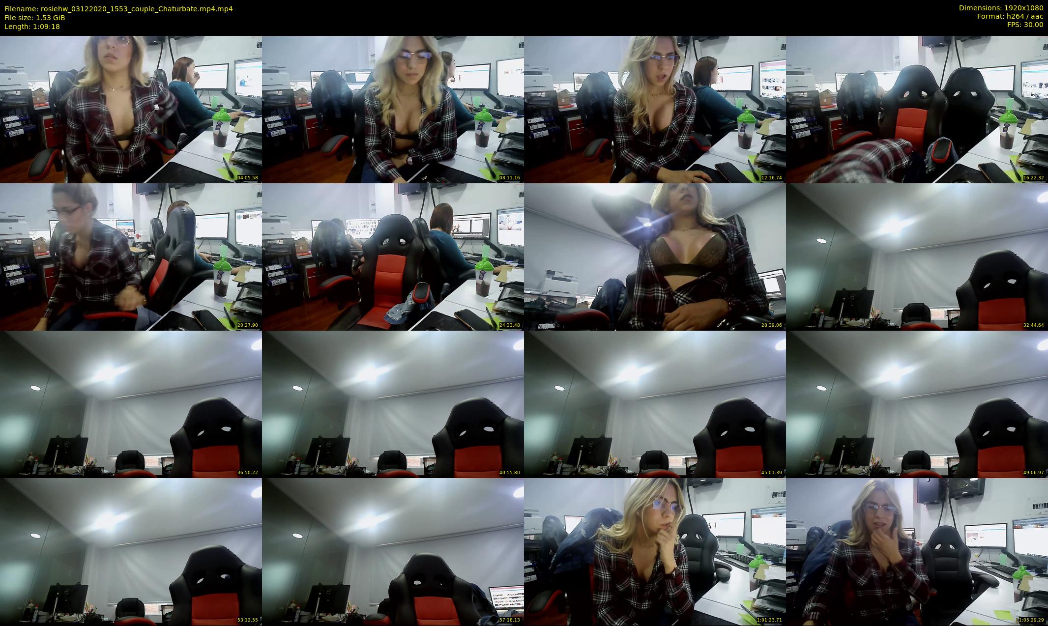 rosiehw — 70 minute Chaturbate couple cam show recording, 1080p, Dec 3, 2020